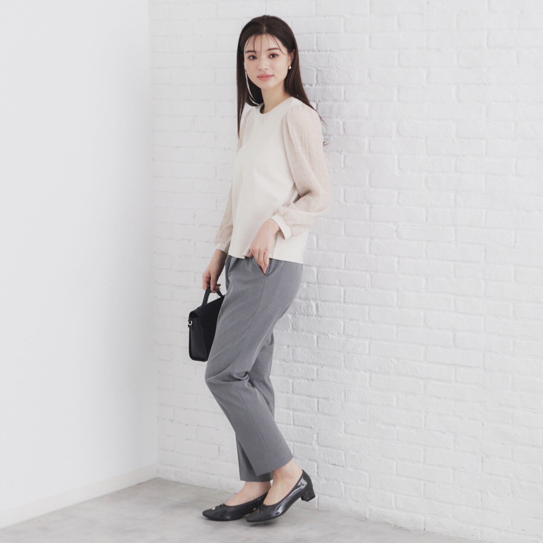 index「ドッキングスリーブトップス【洗濯機洗い可】」|Tシャツ・カットソー|