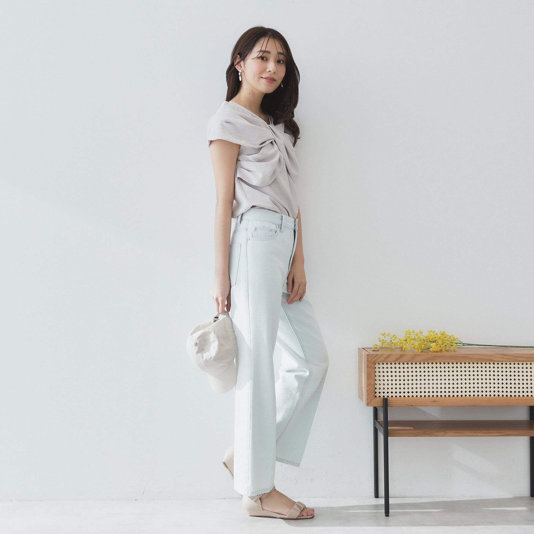 index「ビッグリボンショールブラウス【洗濯機洗い可/吸水速乾/防シワ/抗ピル/イージーアイロン】」|シャツ・ブラウス|