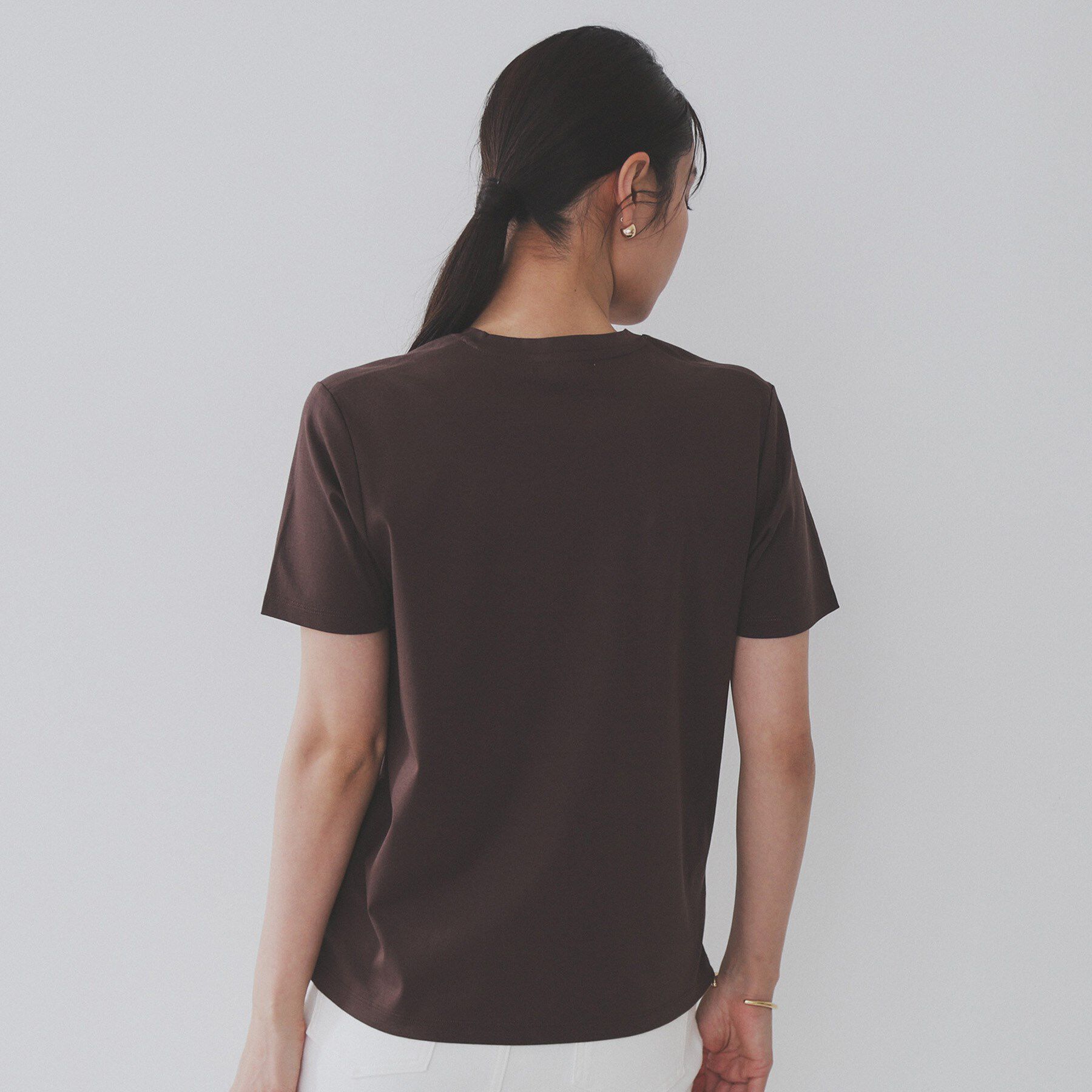 OPAQUE.CLIP「《5色展開/SS-LLサイズ》VネックベーシックTシャツ【接触冷感/洗濯機洗い可】」|Tシャツ・カットソー|