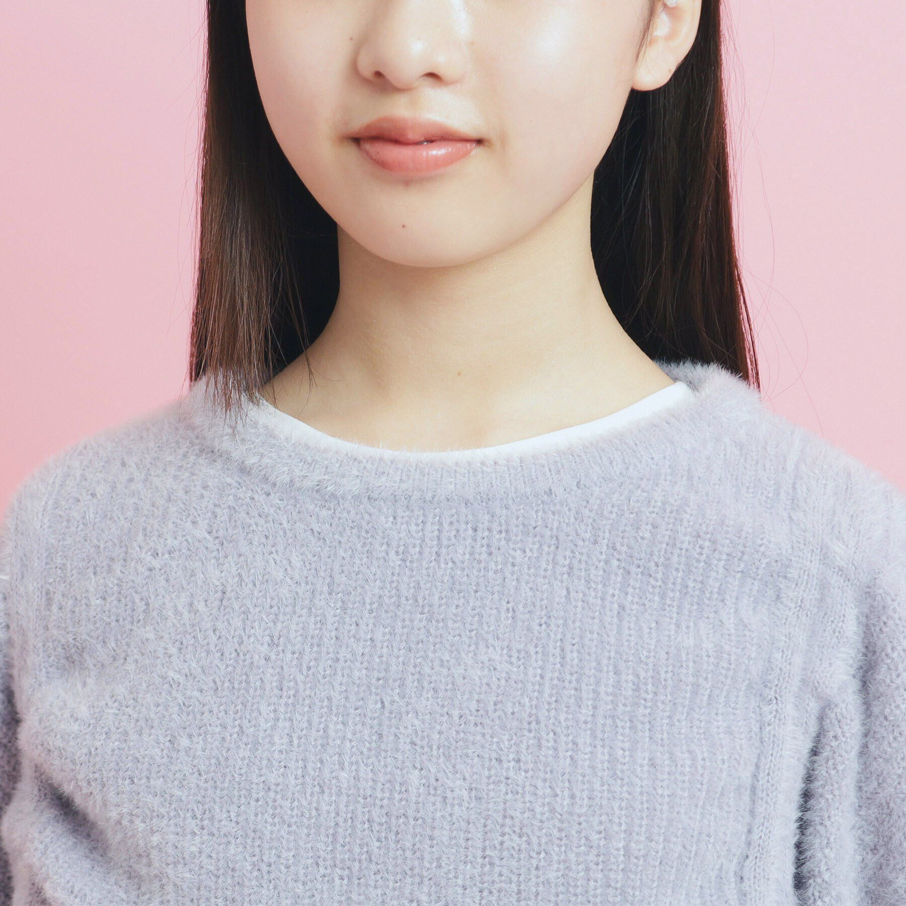 PINK-latte「ドロストニット＆ロングＴシャツセット」|ニット・セーター|