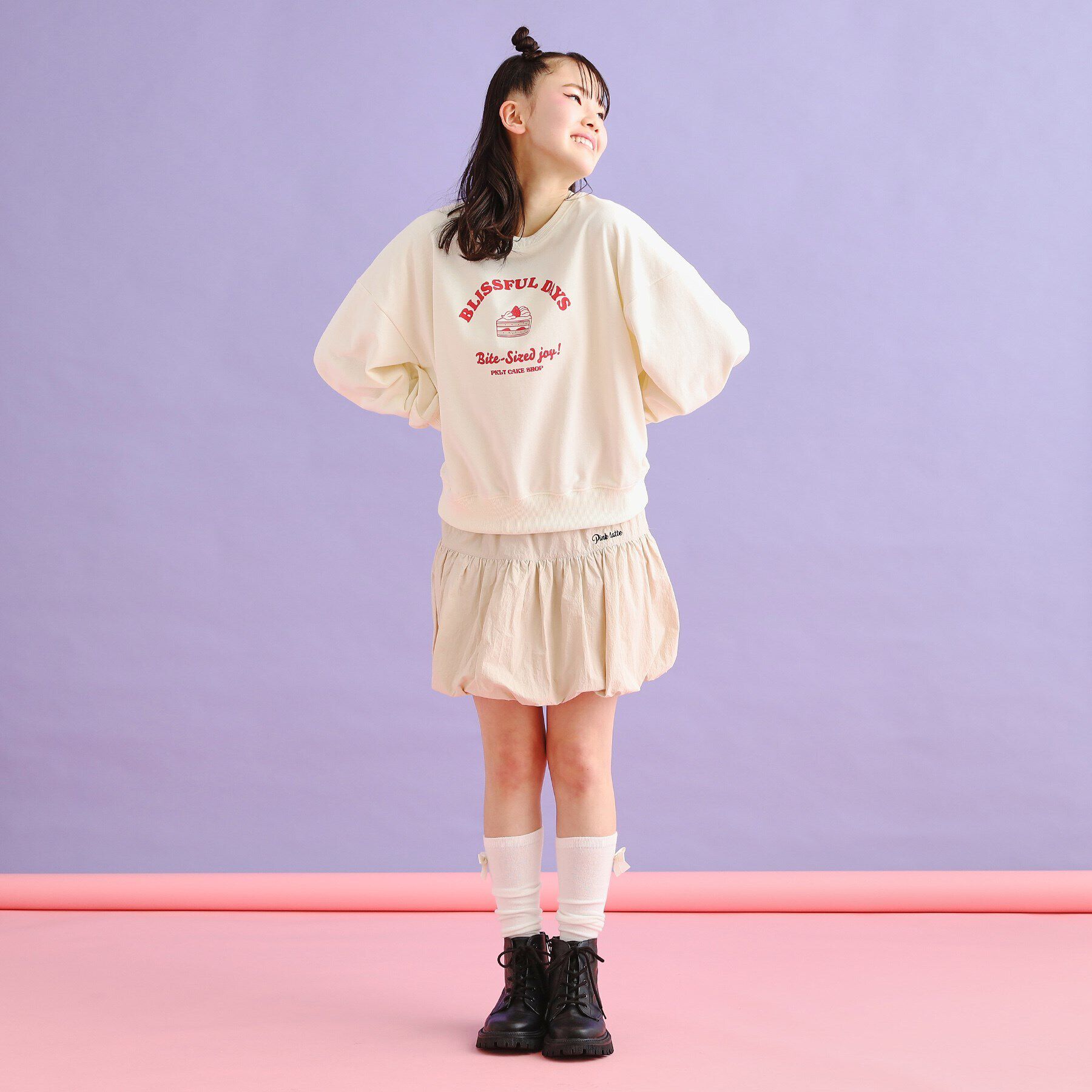 PINK-latte「裏毛スウィーツプルオーバー」|Tシャツ・カットソー|