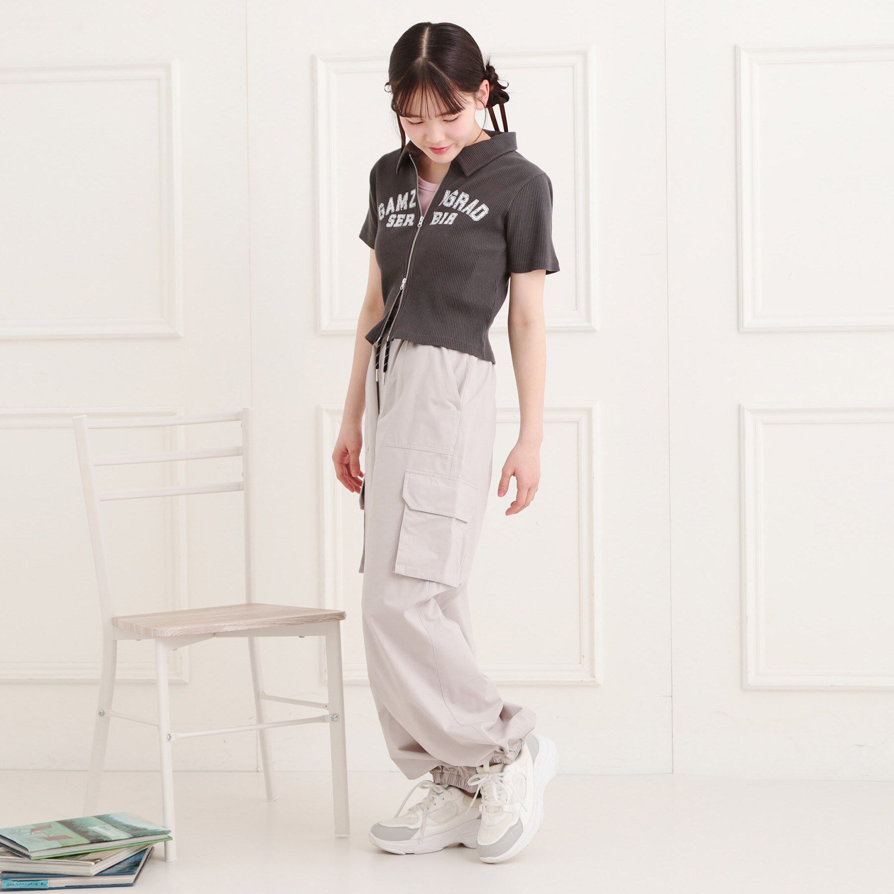 PINK-latte「シンプルカーゴパンツ」|その他|