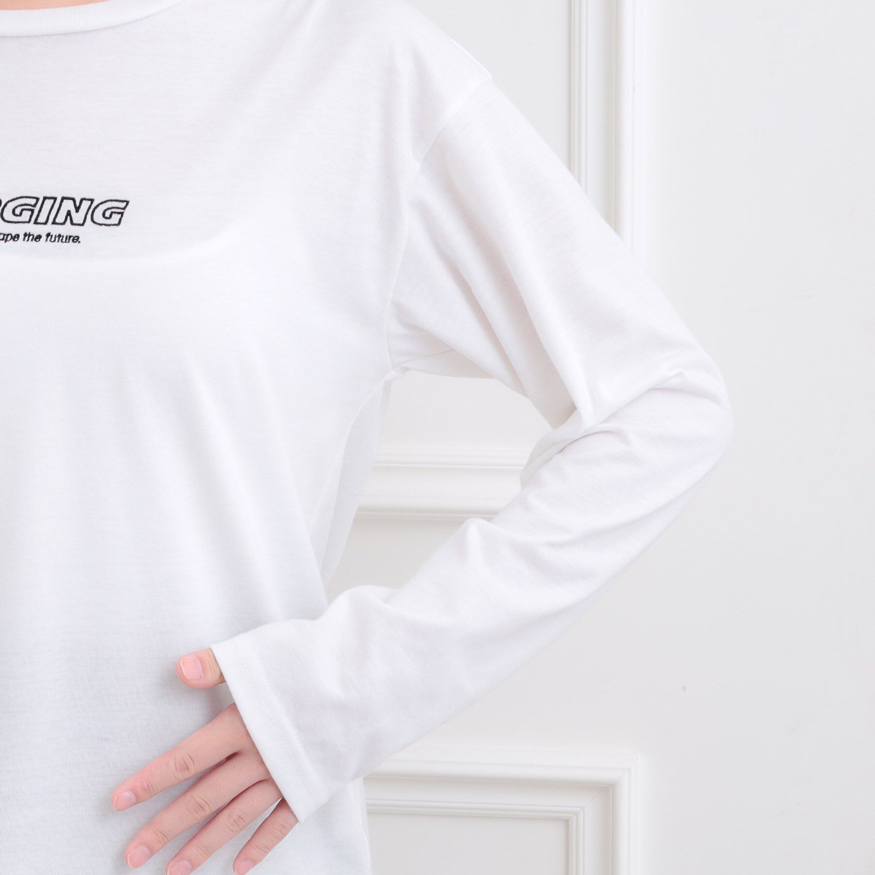 PINK-latte「ルーズチェックシャツ＋ロンT」|その他|