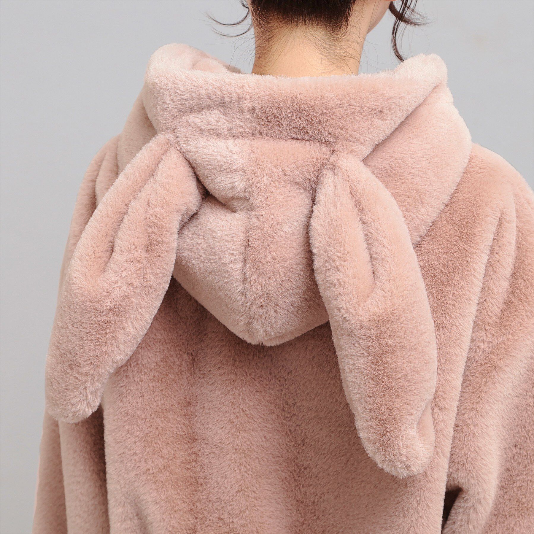 PINK-latte「耳付きフェイクファーブルゾン」|ブルゾン・スタジャン|