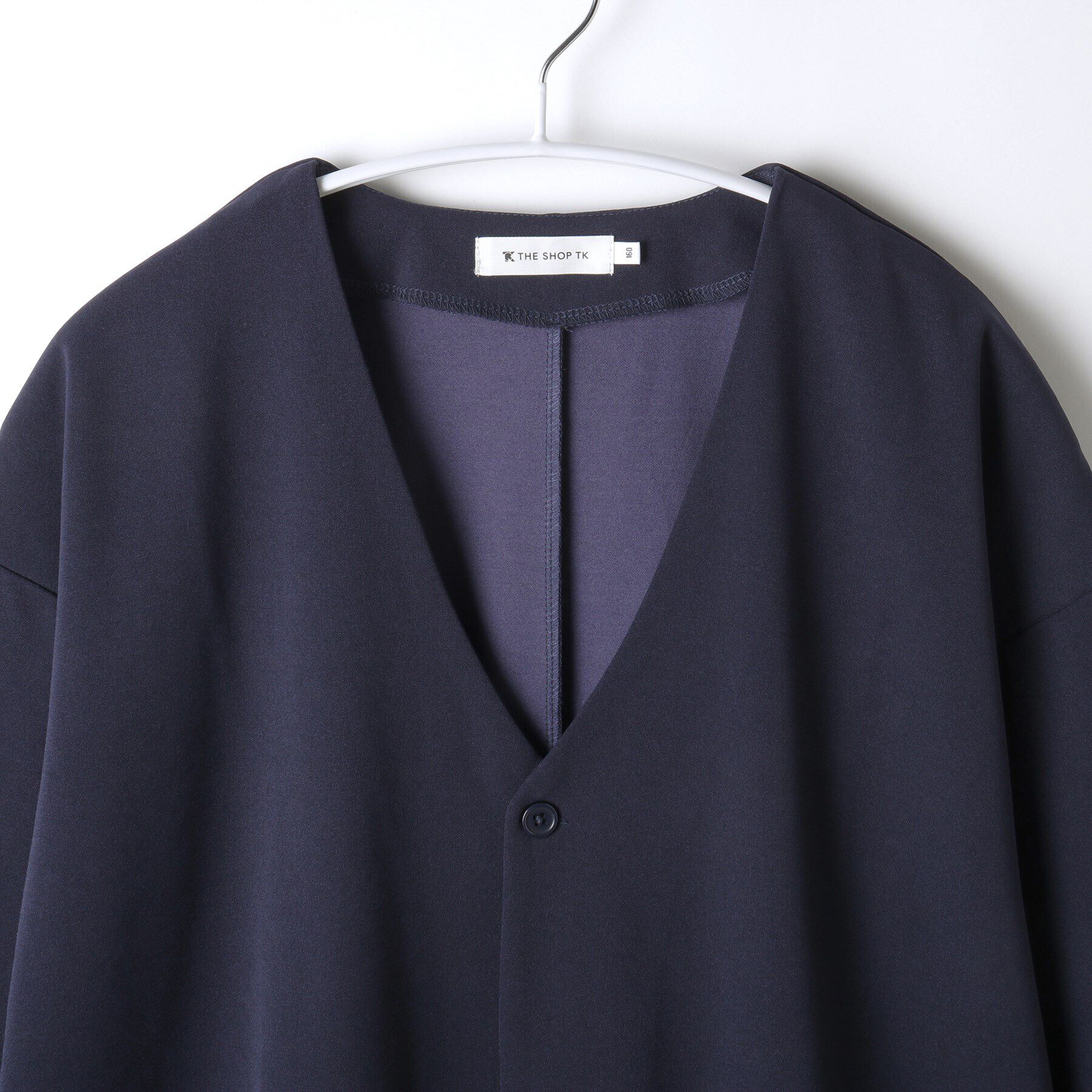THE SHOP TK「【120－160】カットジョーゼットジャケット/セットアップ可・洗濯機OK」|カーディガン|