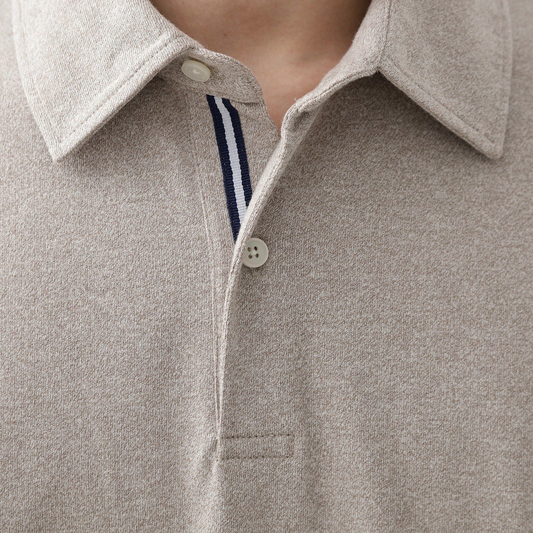 THE SHOP TK「ギミックメランジ天竺ポロシャツ」|ポロシャツ|