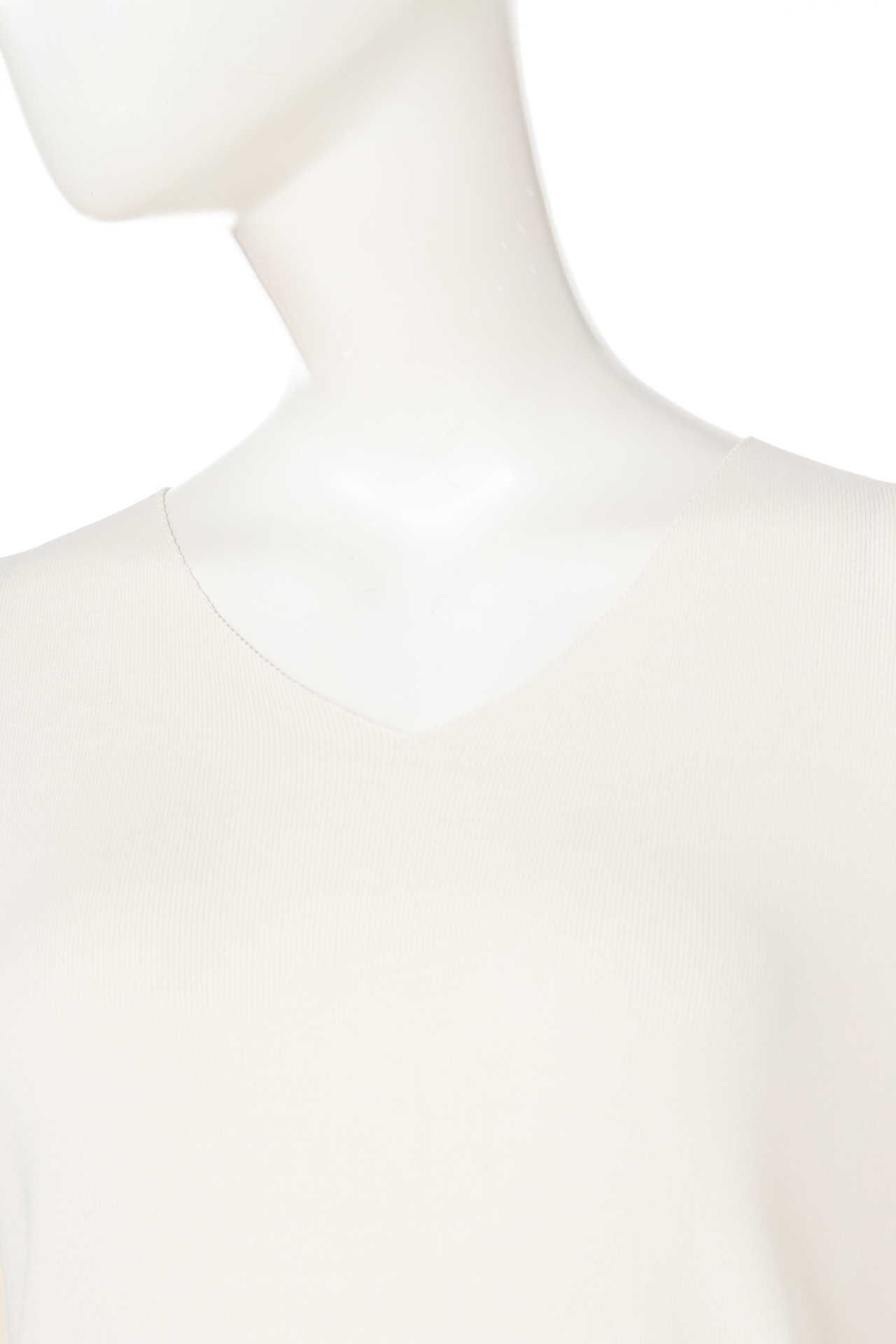  「総針Vネック5分袖ニット」|ニット・セーター|