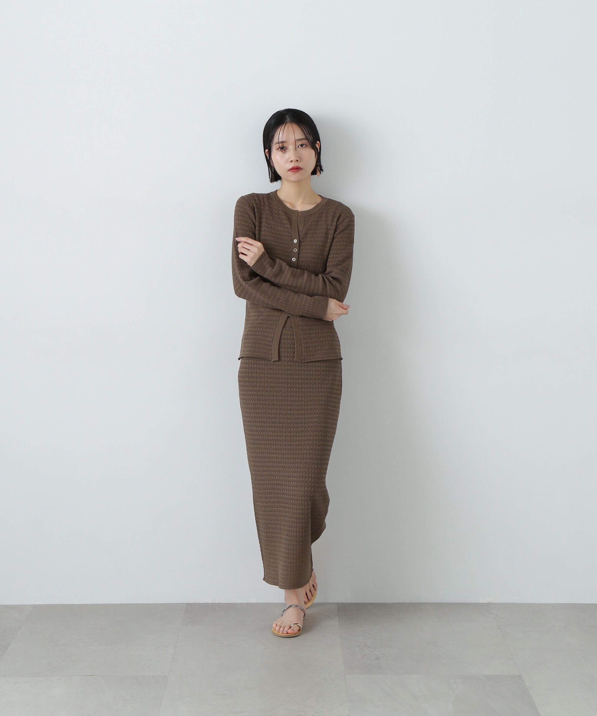  「柄編みニットセットアップ」|ワンピース|