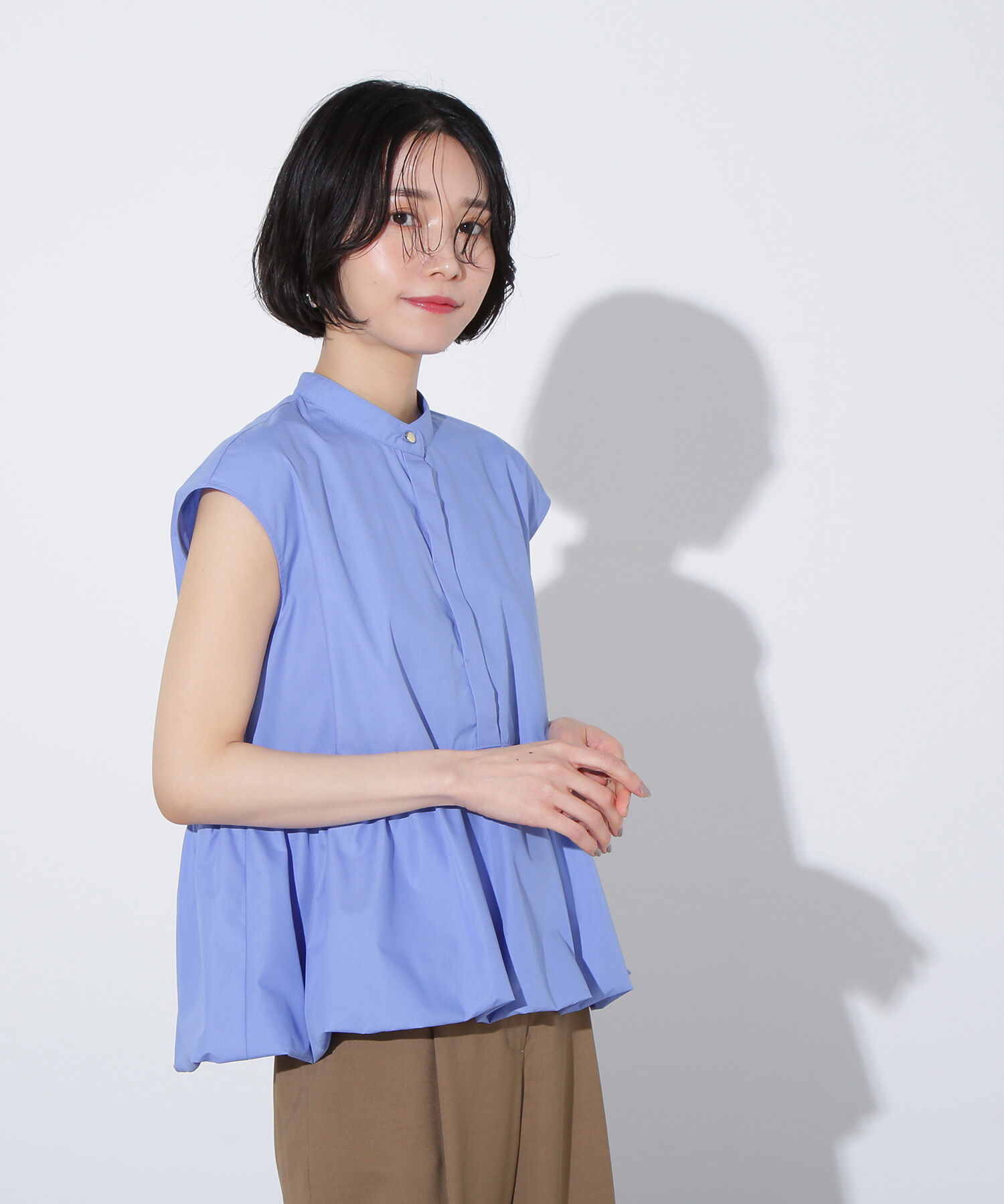  「バルーンペプラムブラウス」|シャツ・ブラウス|