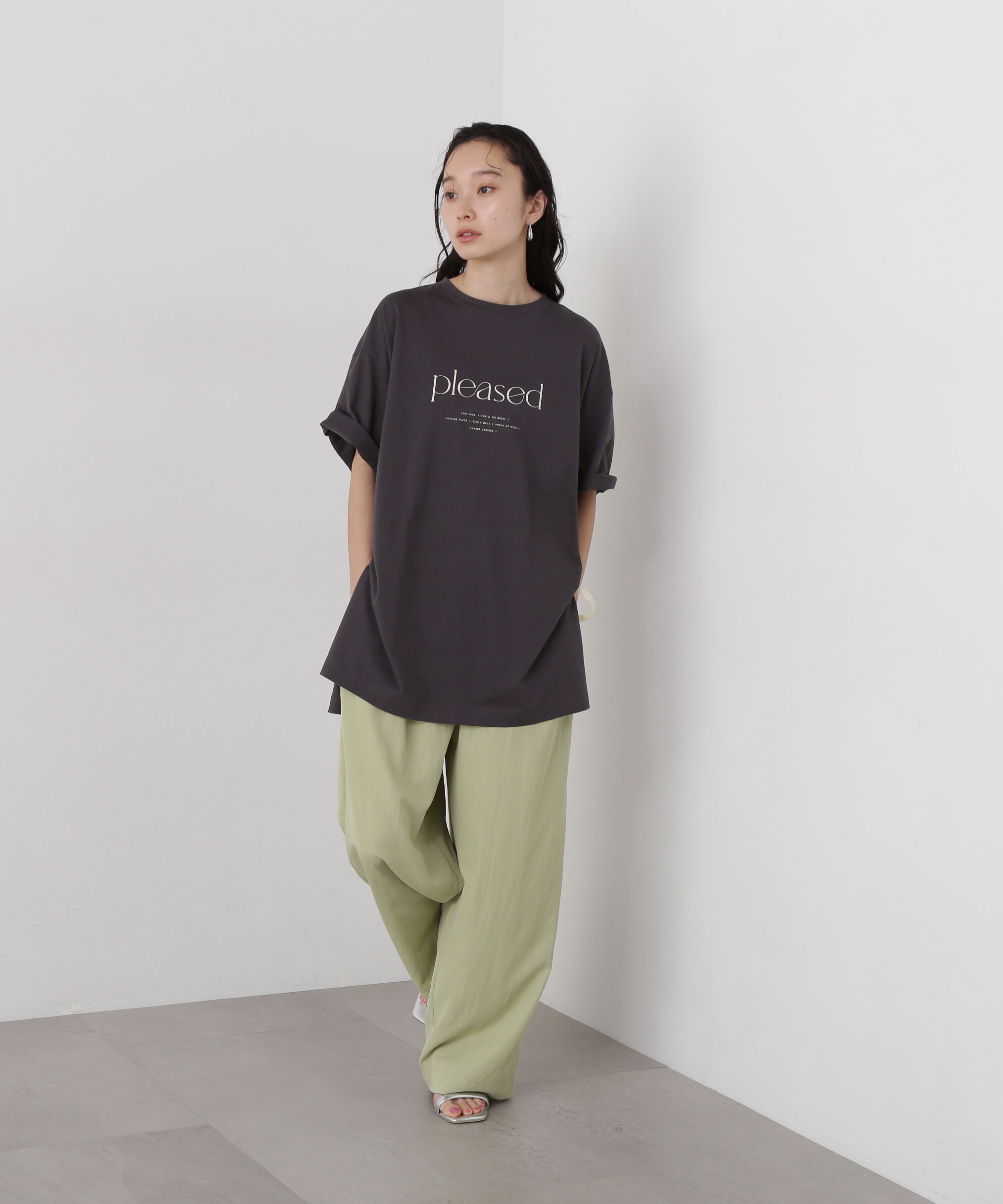  「オーバーサイズロゴプリントTシャツ」|Tシャツ・カットソー|