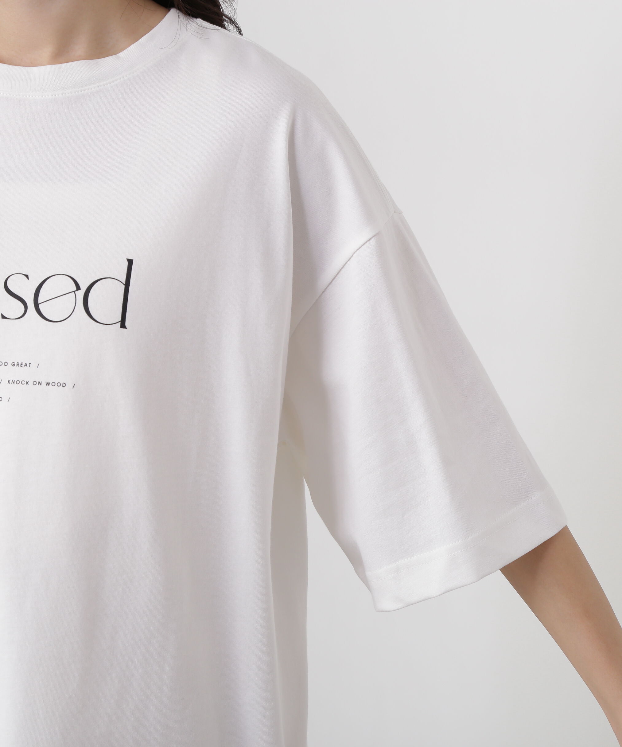  「オーバーサイズロゴプリントTシャツ」|Tシャツ・カットソー|