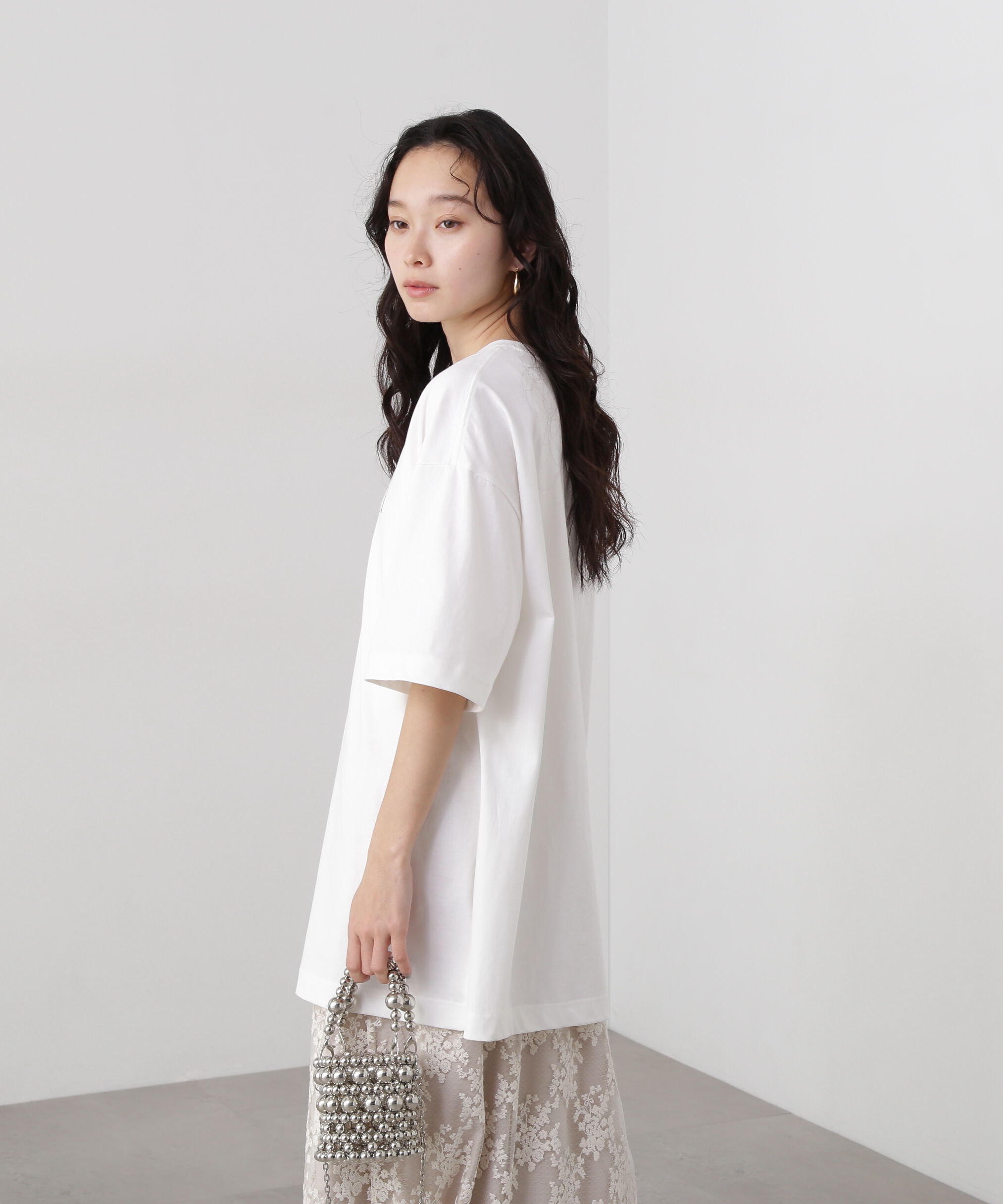  「オーバーサイズロゴプリントTシャツ」|Tシャツ・カットソー|