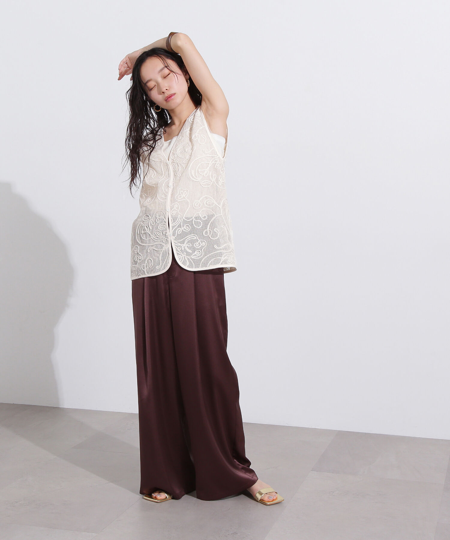  「グロッシーワイドパンツ」|その他|