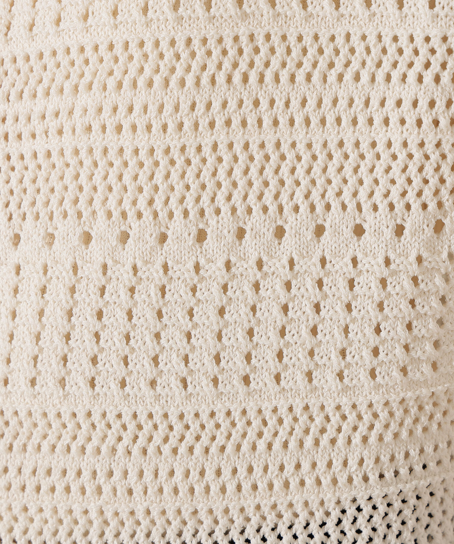  「透かし編みポロニットワンピース」|スカート|