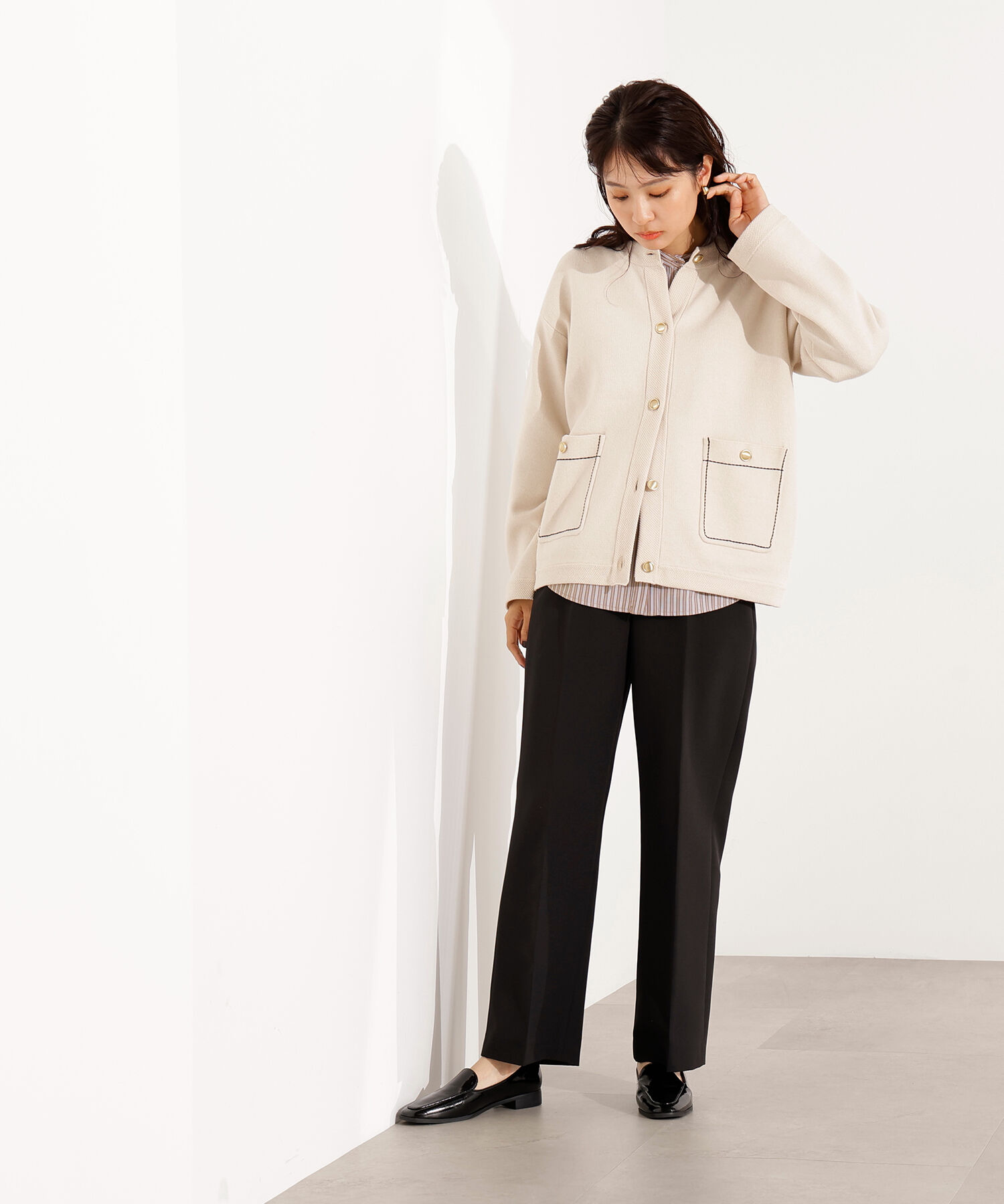  「ベーシックストレートパンツ」|その他|