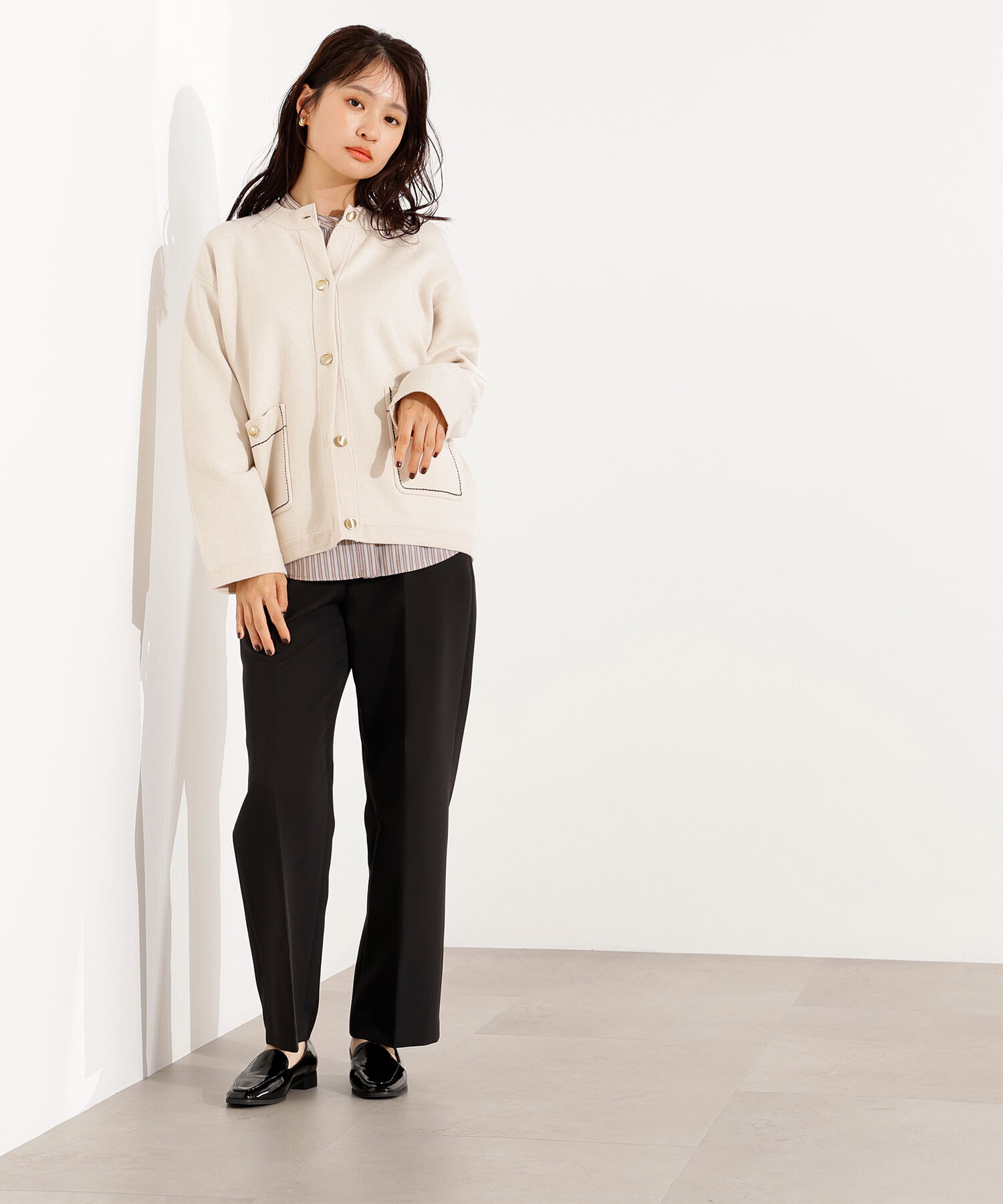  「ベーシックストレートパンツ」|その他|