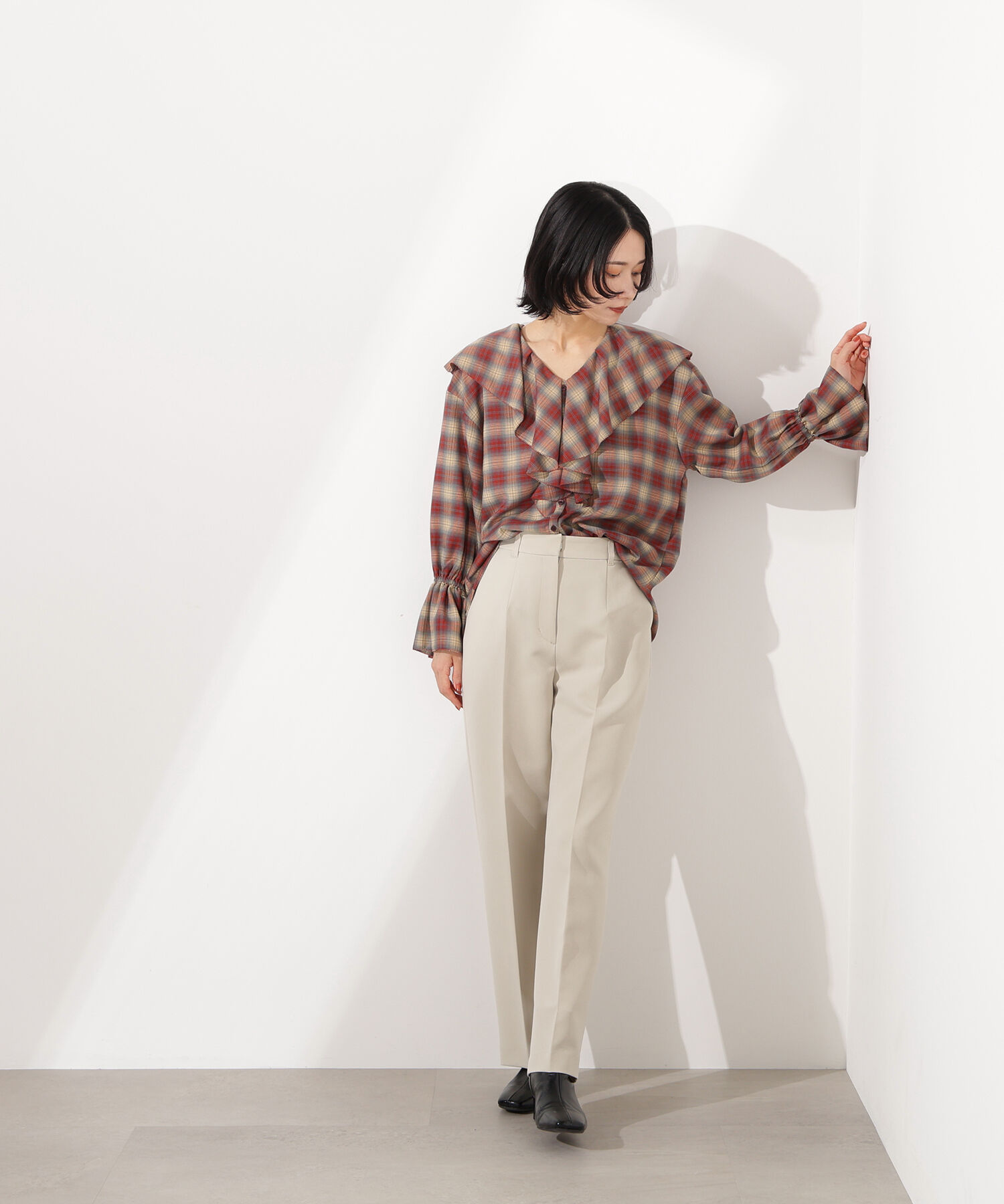  「ベーシックストレートパンツ」|その他|