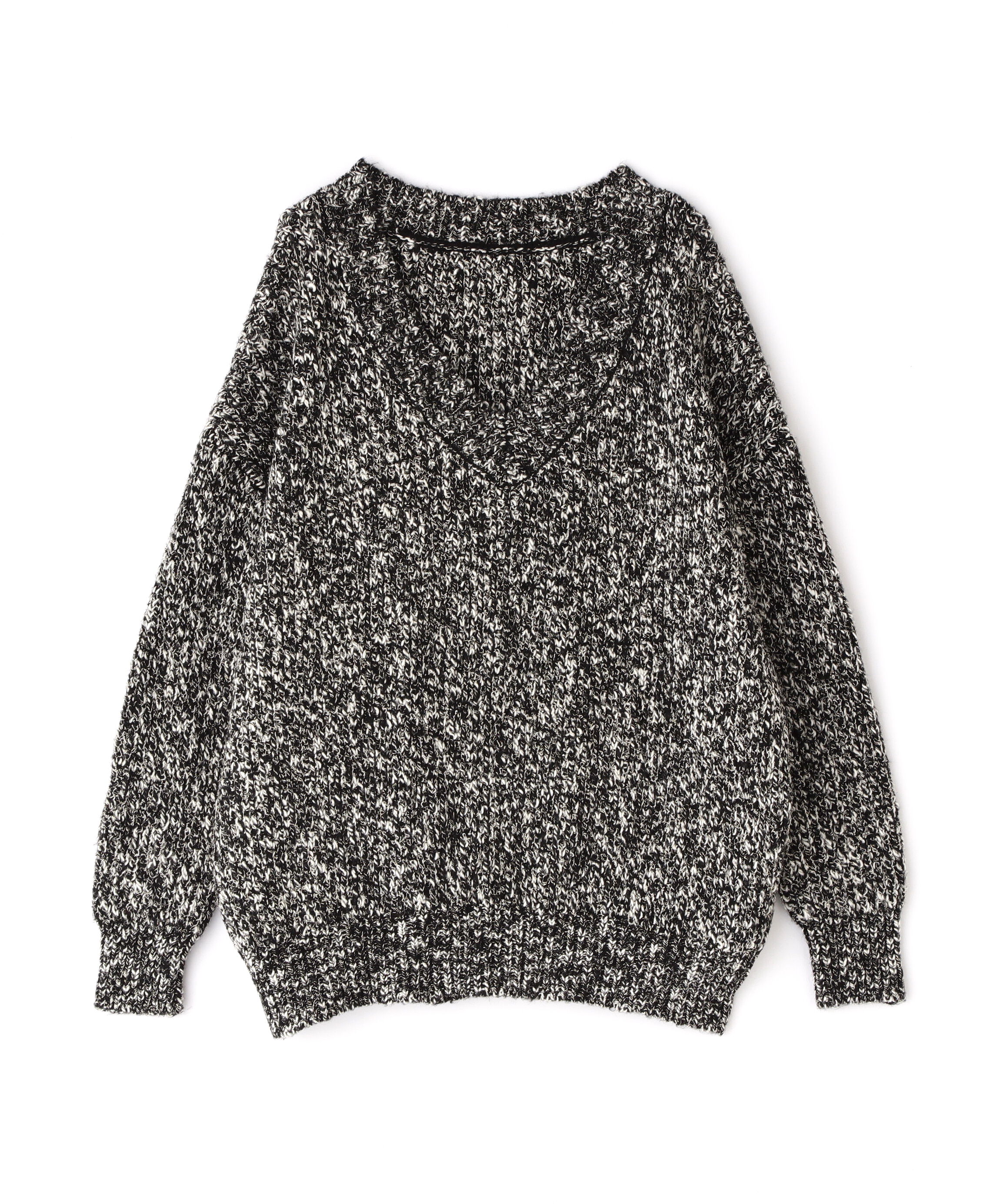  「メランジVネックニット」|ニット・セーター|