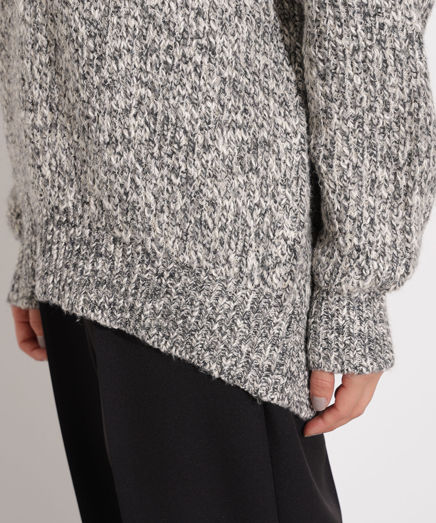  「メランジVネックニット」|ニット・セーター|