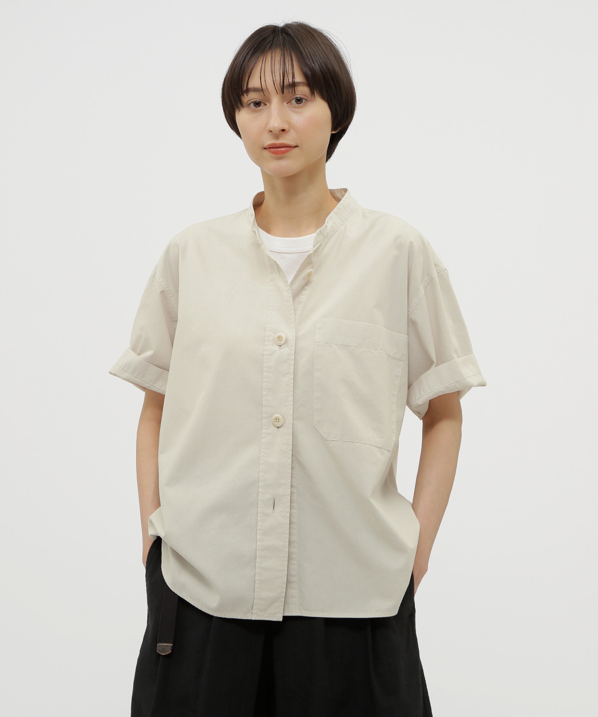 MHL.「ORGANIC COTTON SHIRTING SHIRT」|シャツ・ブラウス|ECRU2