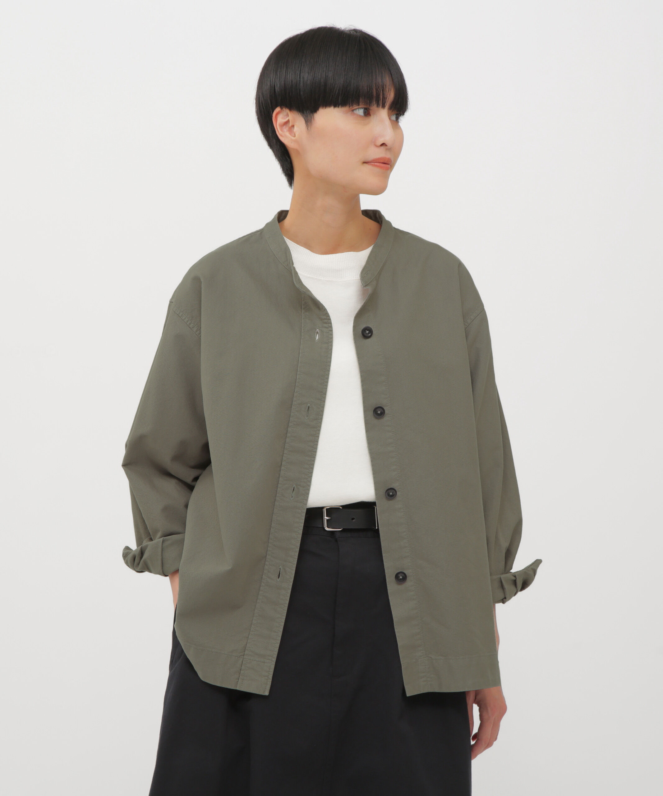 MHL.「SOFT HOPSACK SHIRT」|シャツ・ブラウス|TAUPE6