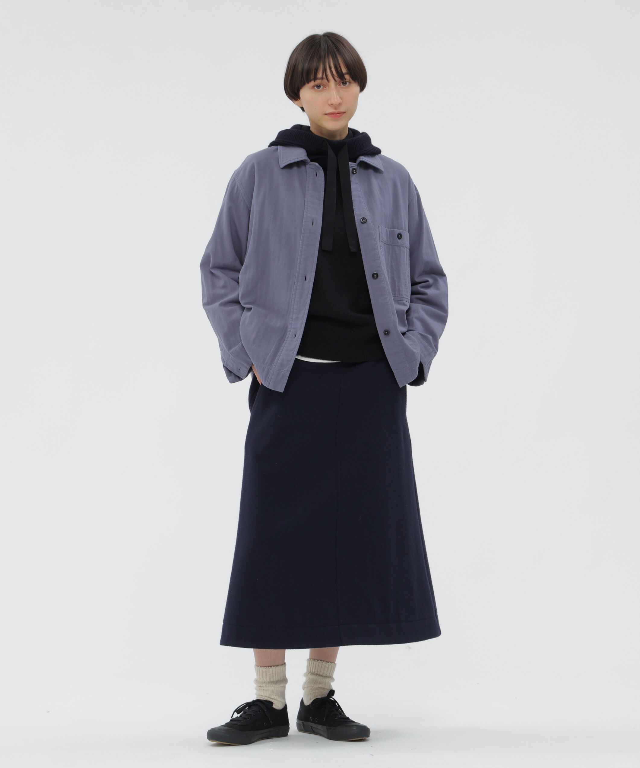 MHL.「LIGHT WOOL MELTON SKIRT」|スカート|