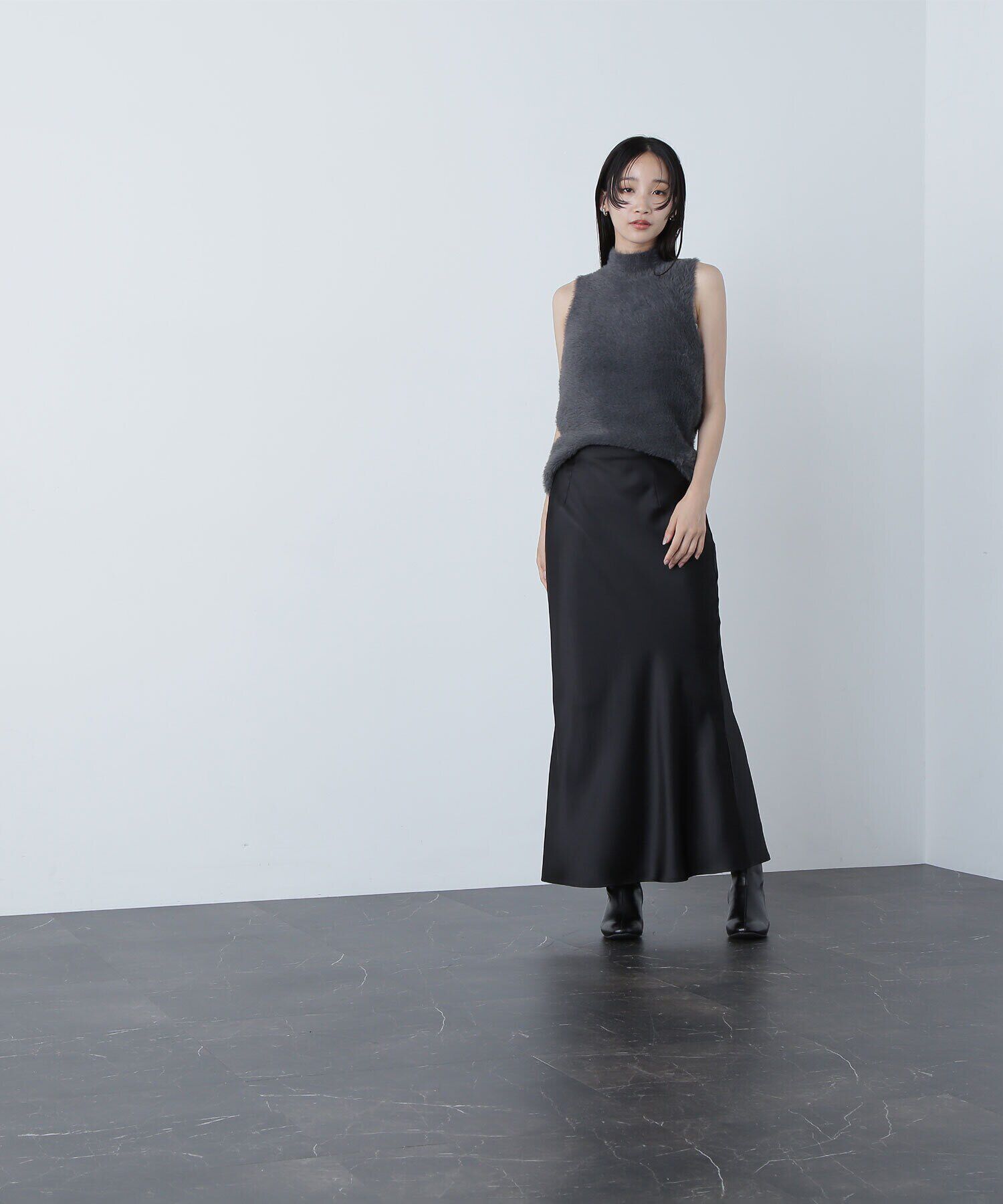  「サイドスリットバイアスナロースカート」|スカート|