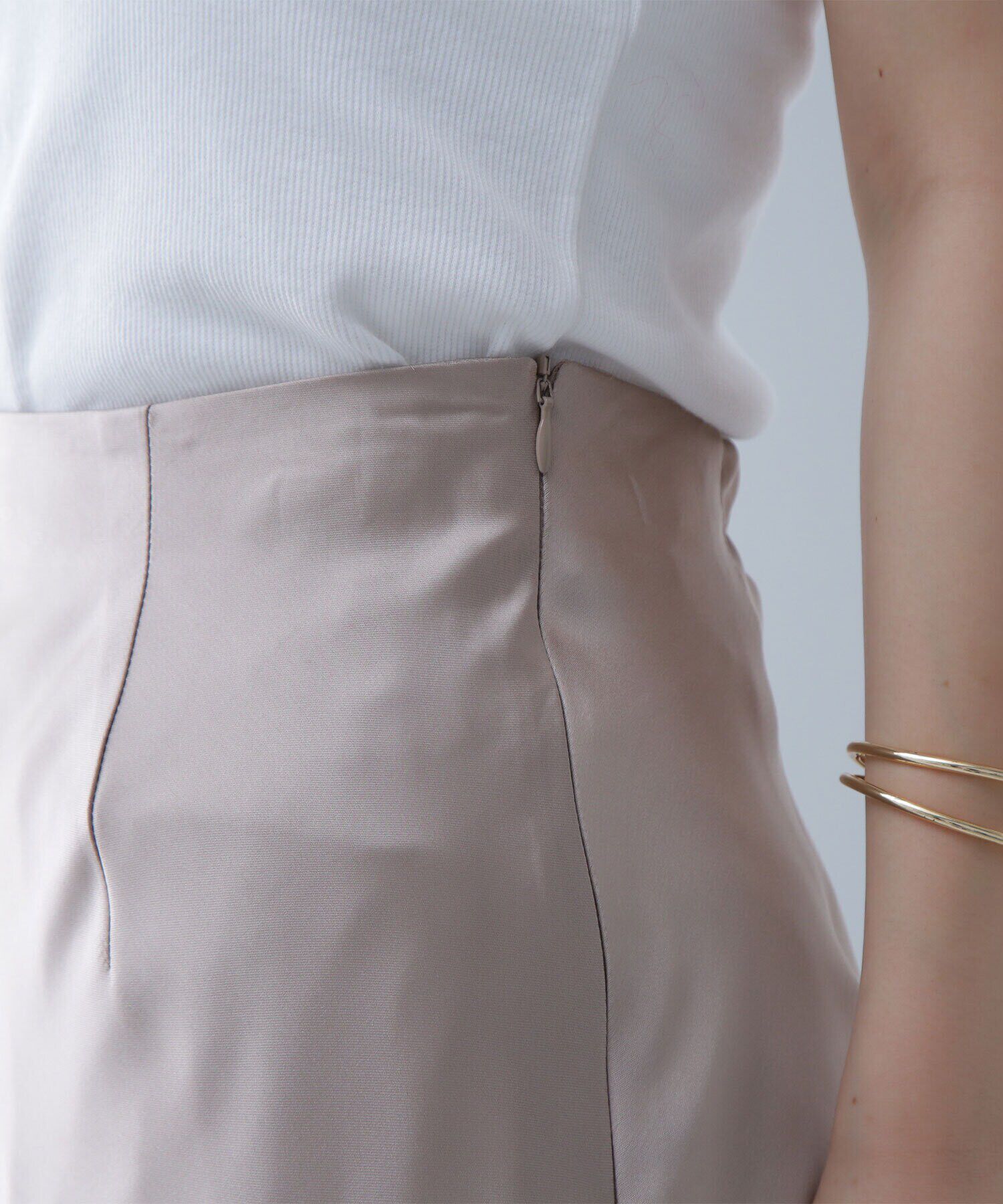  「サイドスリットバイアスナロースカート」|スカート|