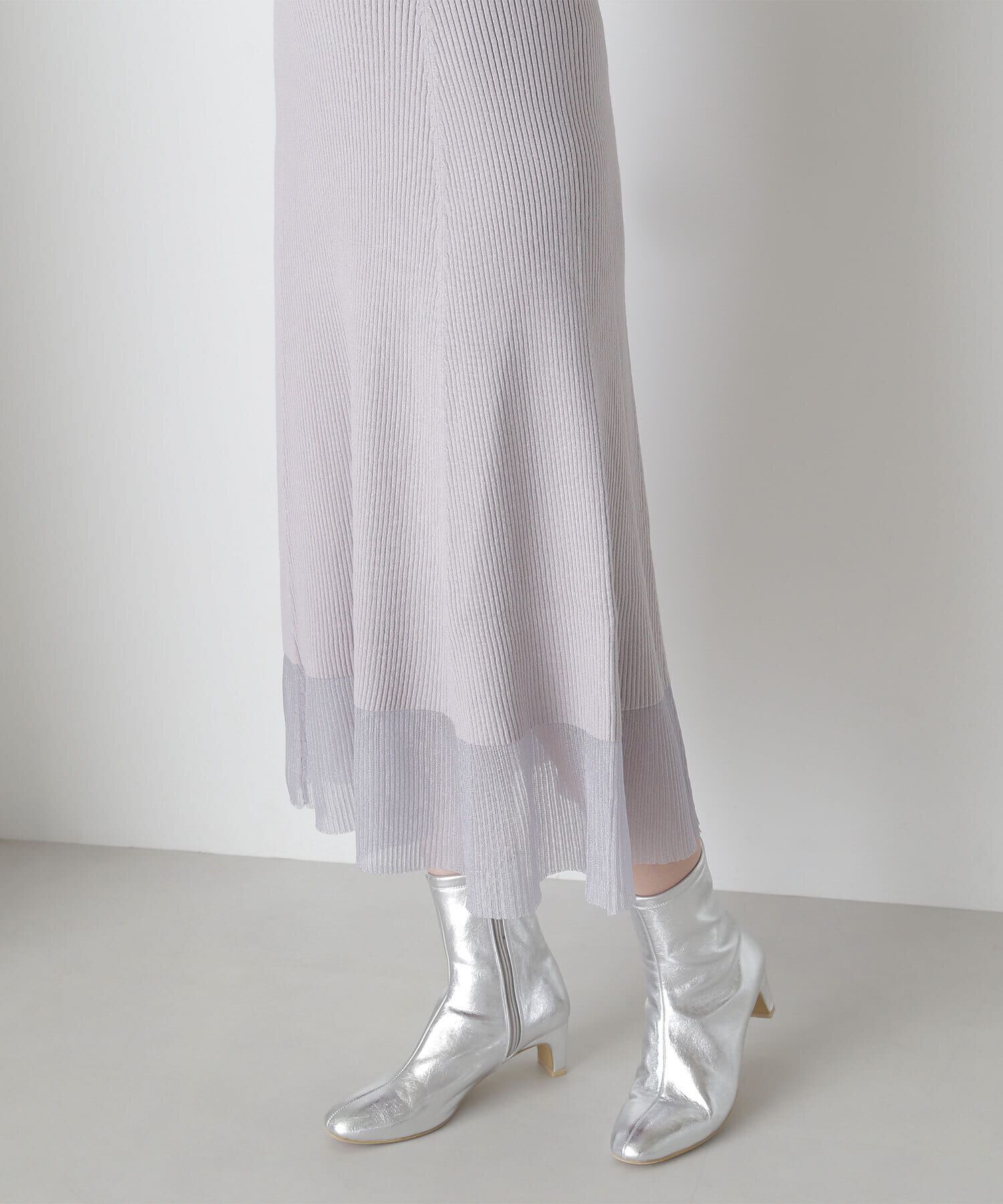  「ショルダーリボンニットワンピース」|ワンピース|