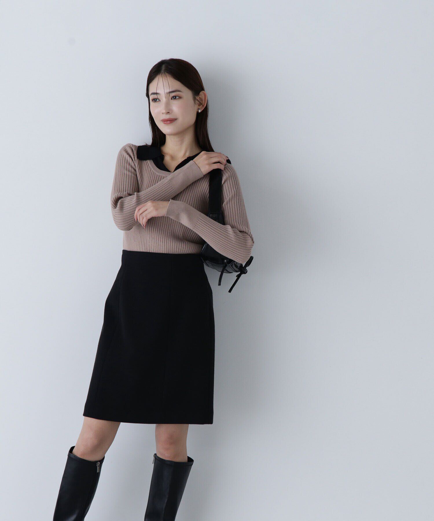  「切替ドビーミニスカート」|スカート|