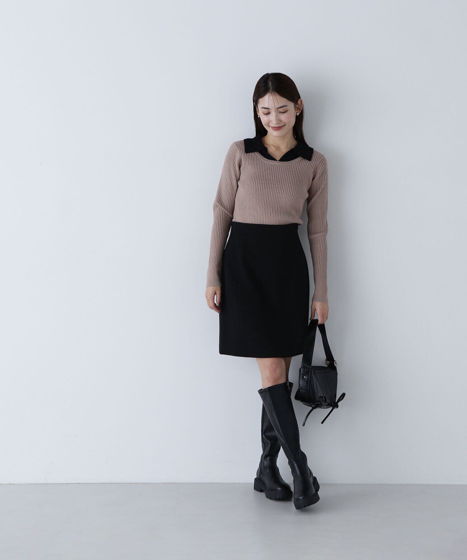  「切替ドビーミニスカート」|スカート|