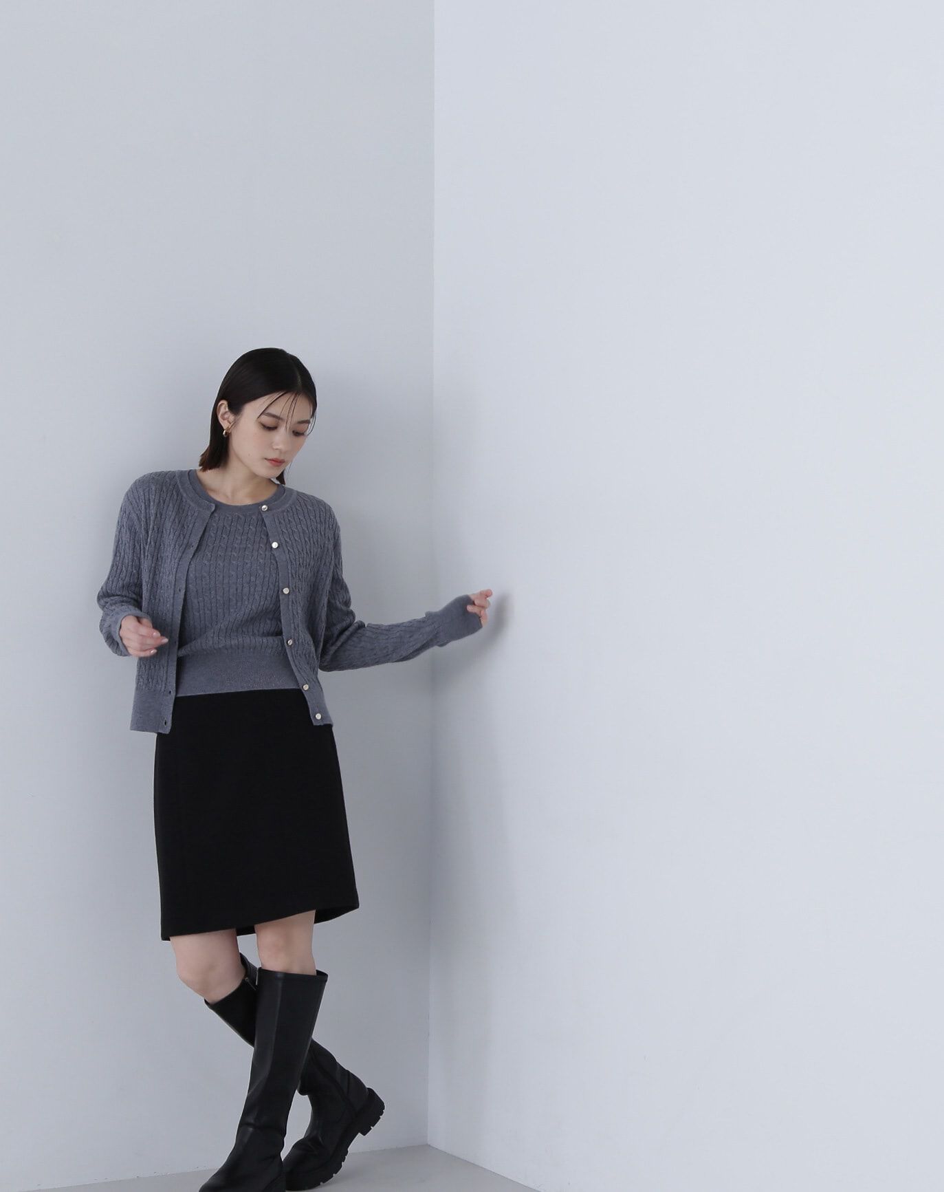  「切替ドビーミニスカート」|スカート|