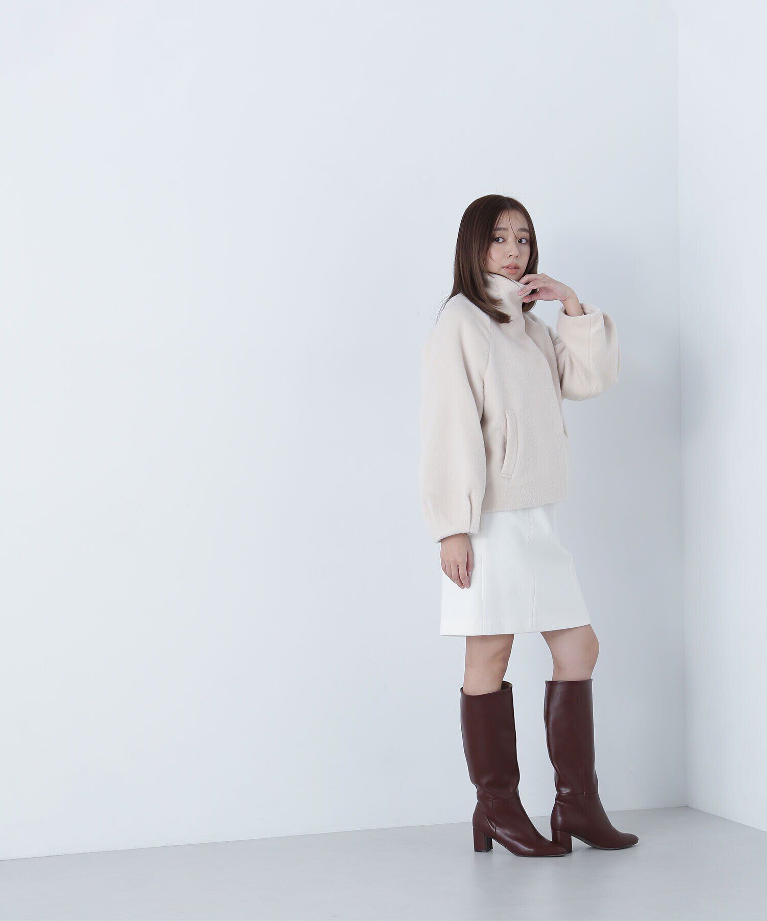  「切替ドビーミニスカート」|スカート|