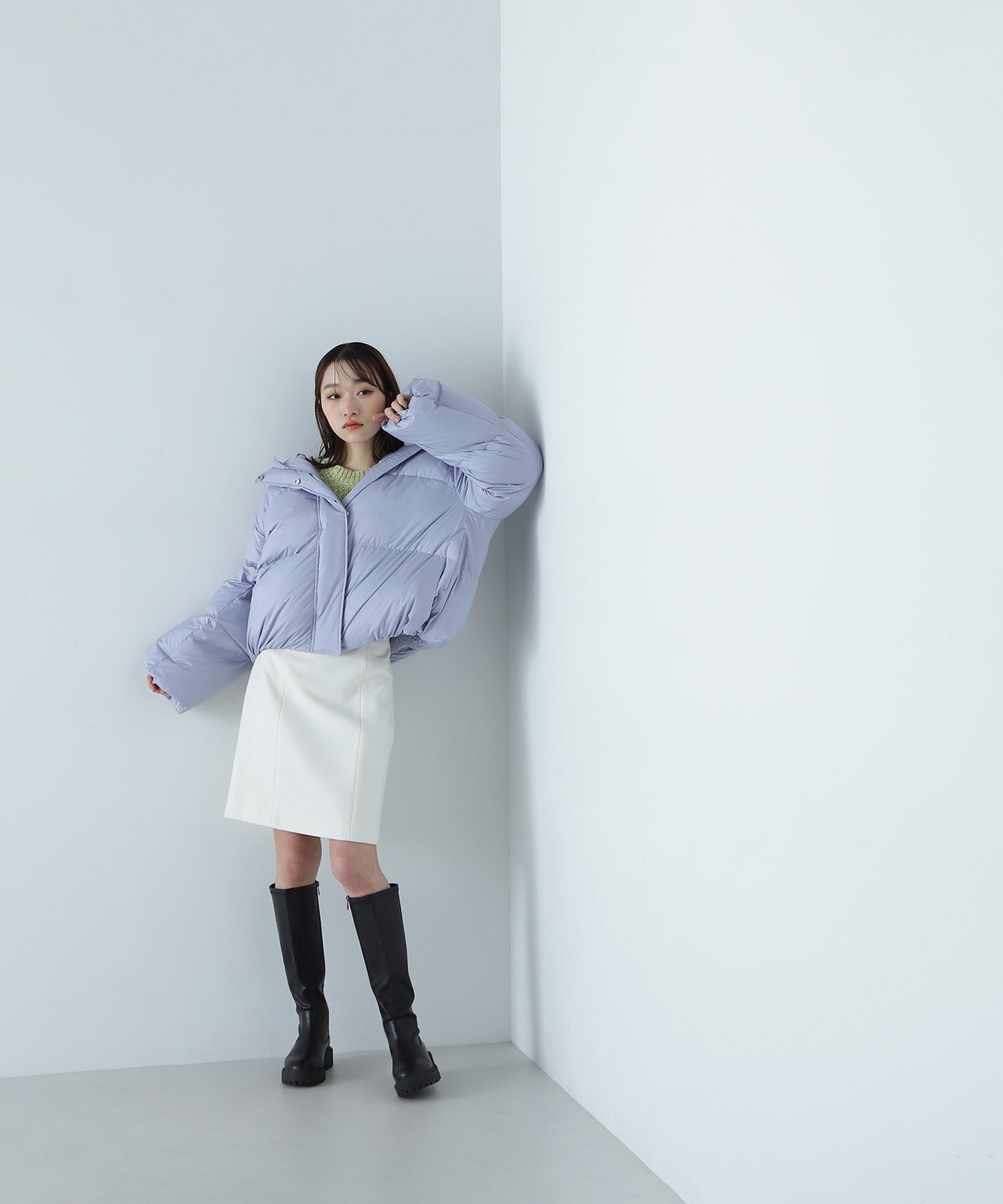  「切替ドビーミニスカート」|スカート|