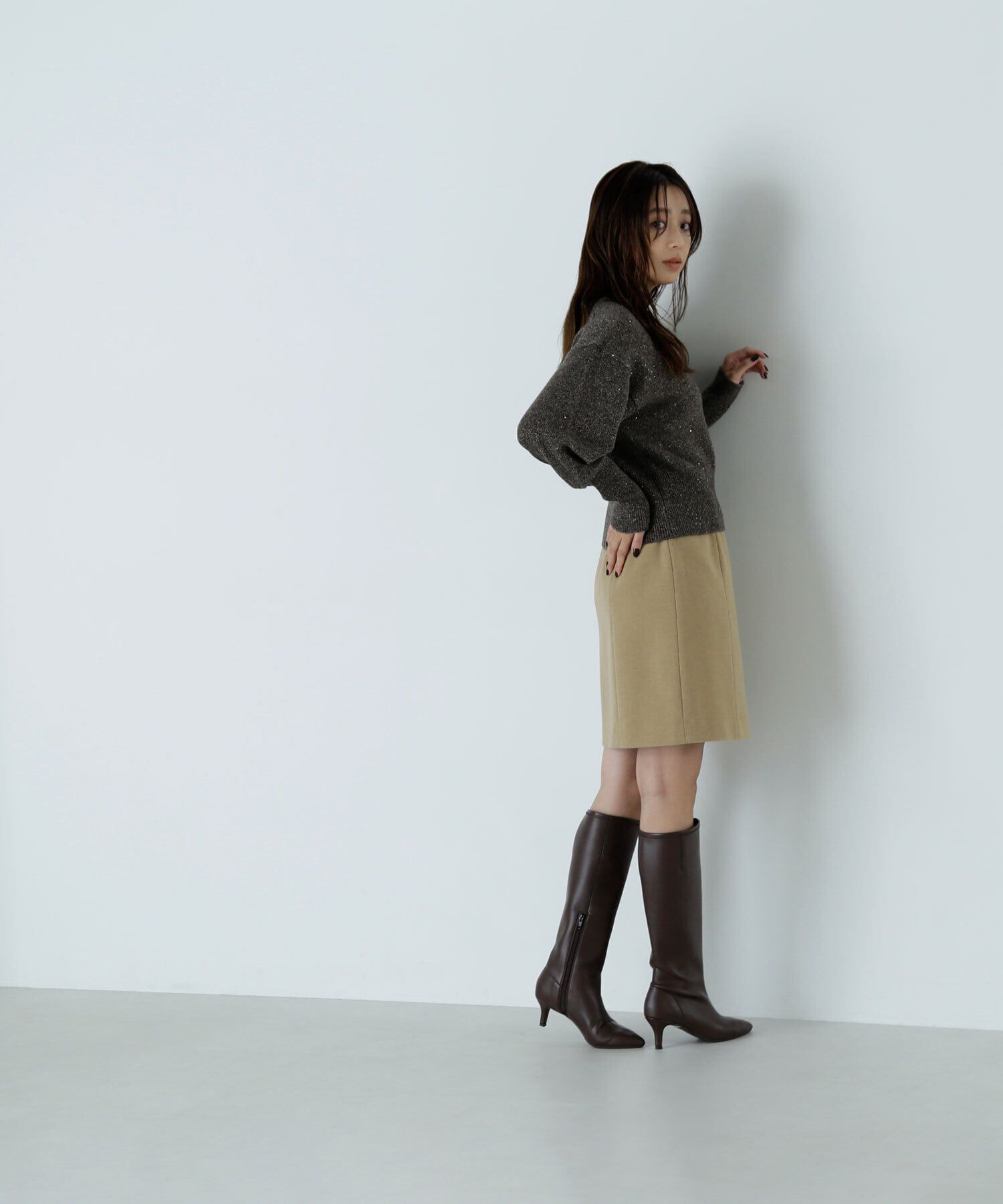  「切替ドビーミニスカート」|スカート|