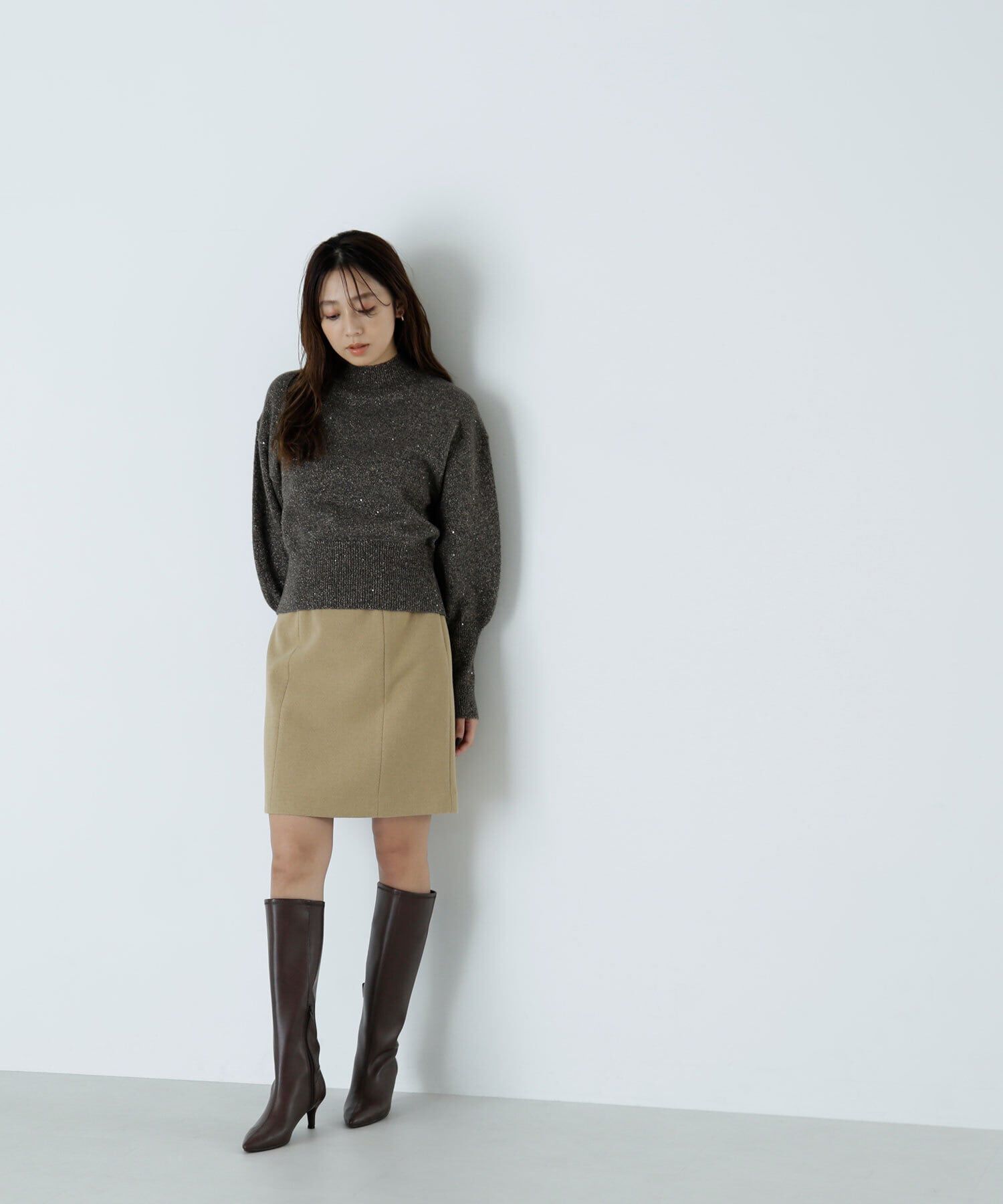  「切替ドビーミニスカート」|スカート|