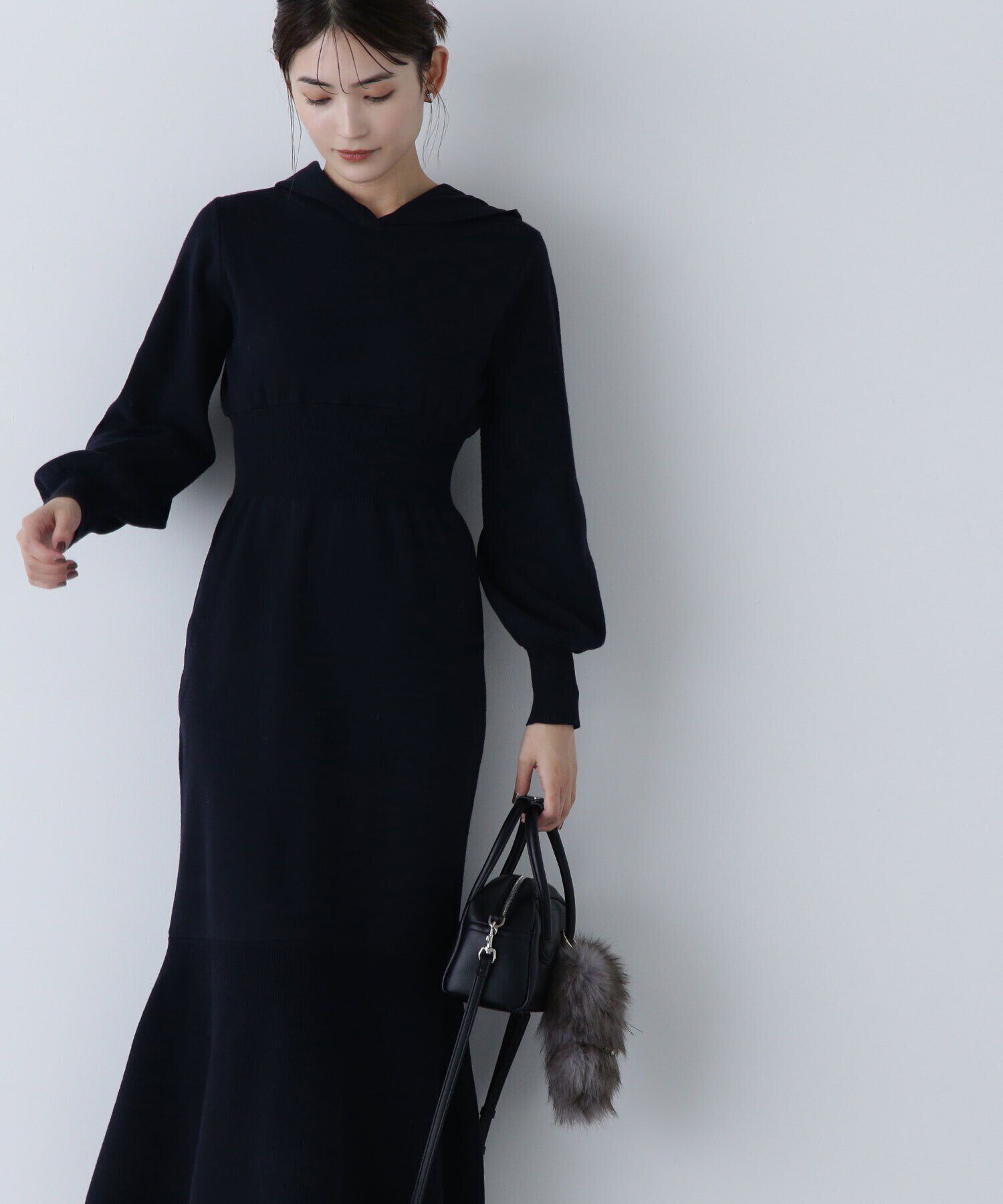  「フーディーニットワンピース」|ワンピース|