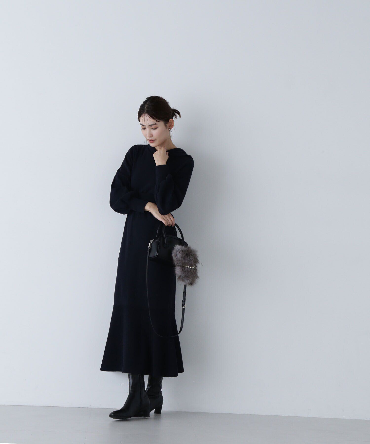  「フーディーニットワンピース」|ワンピース|