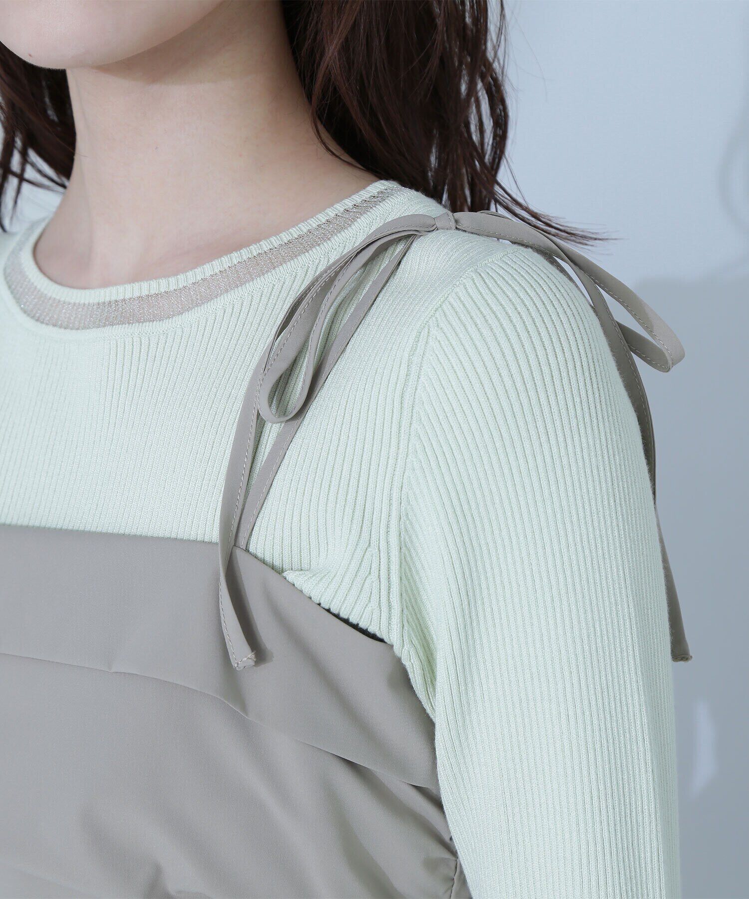  「ギャザータフタキャミワンピース」|ワンピース|