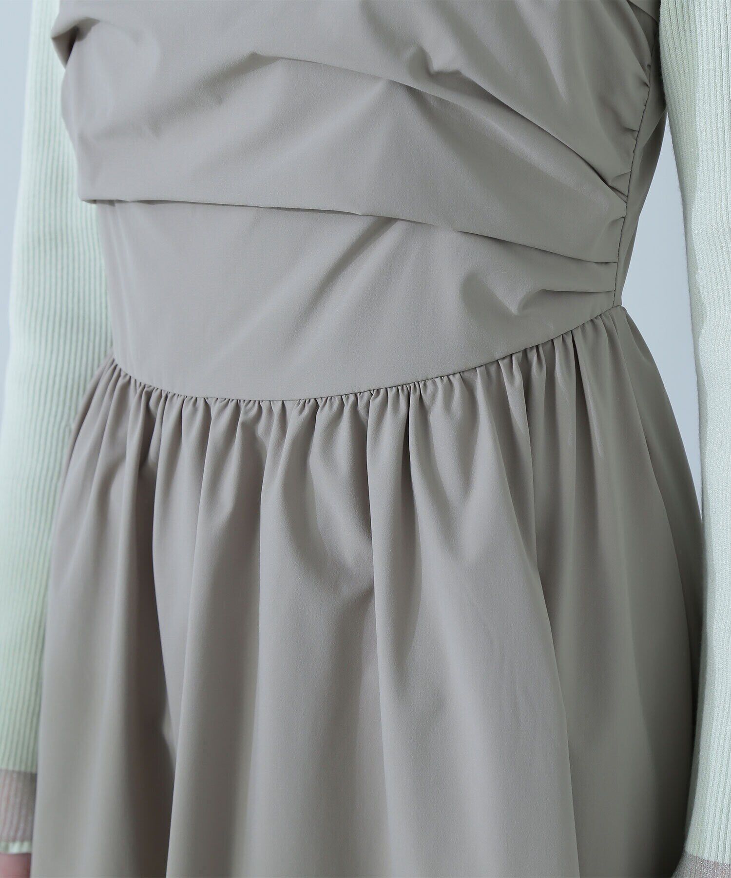  「ギャザータフタキャミワンピース」|ワンピース|