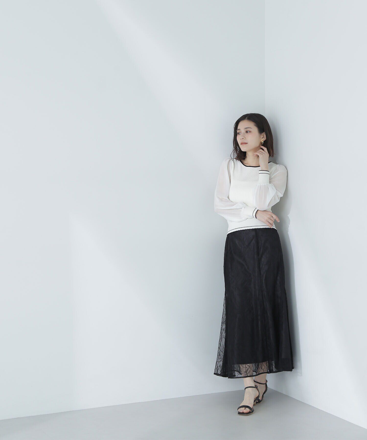  「ラッセルレースマーメイドスカート」|スカート|