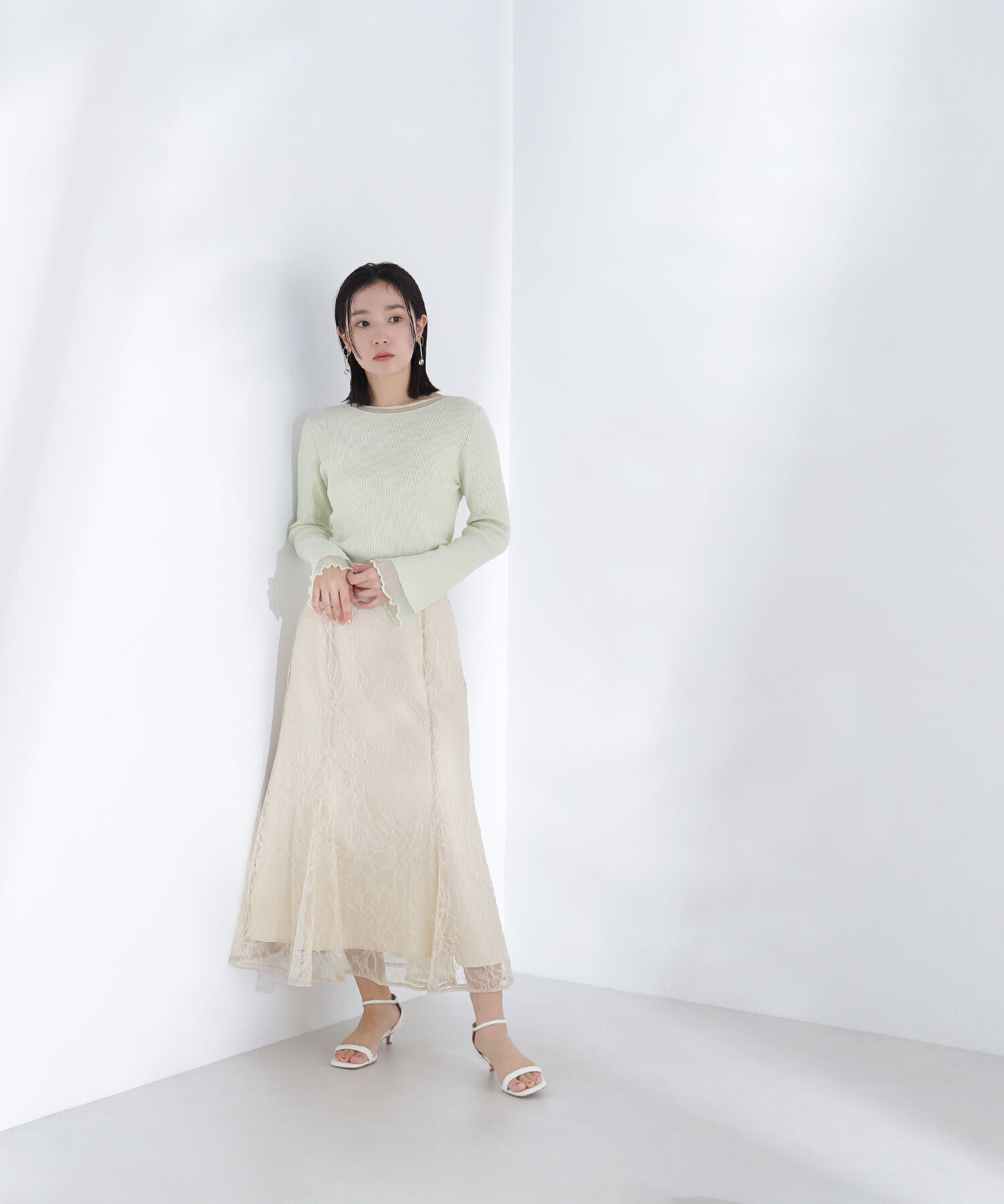  「ラッセルレースマーメイドスカート」|スカート|