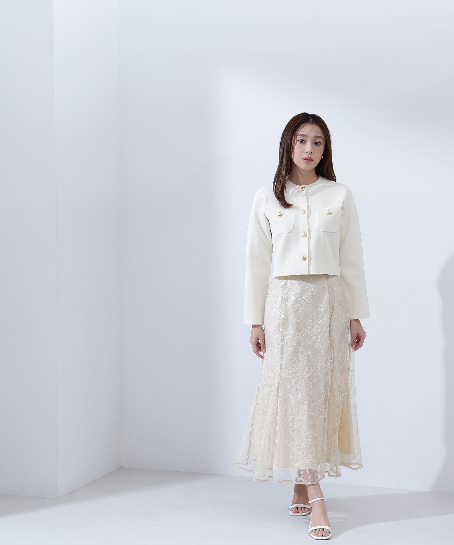  「ラッセルレースマーメイドスカート」|スカート|