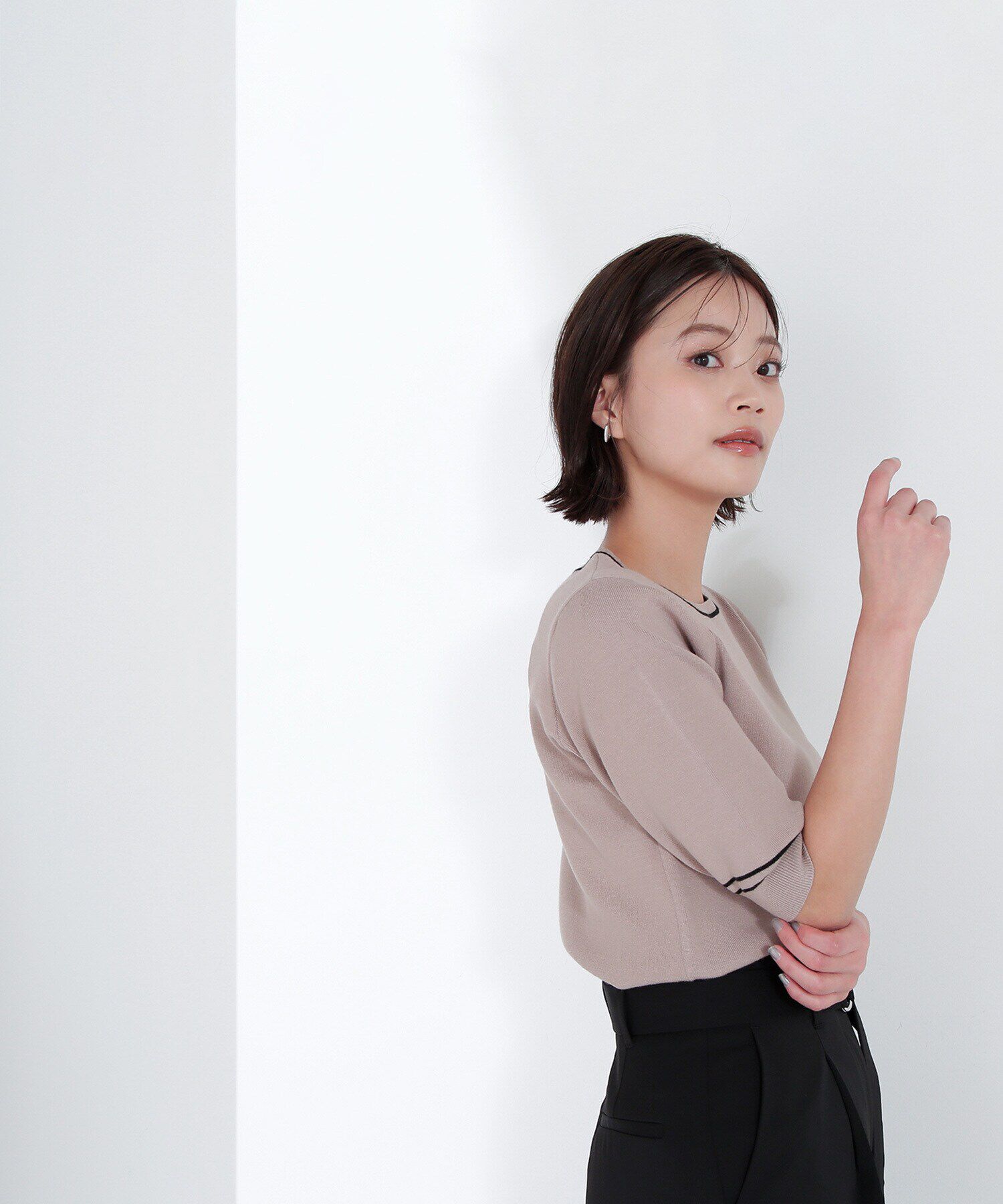  「総針ベーシックシリーズ クルーネックニット」|ニット・セーター|