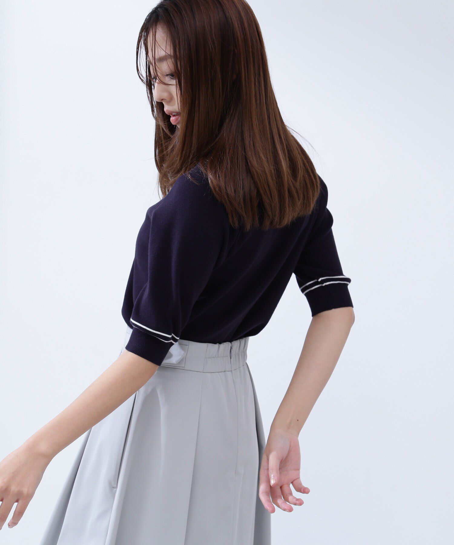  「総針ベーシックシリーズ クルーネックニット」|ニット・セーター|