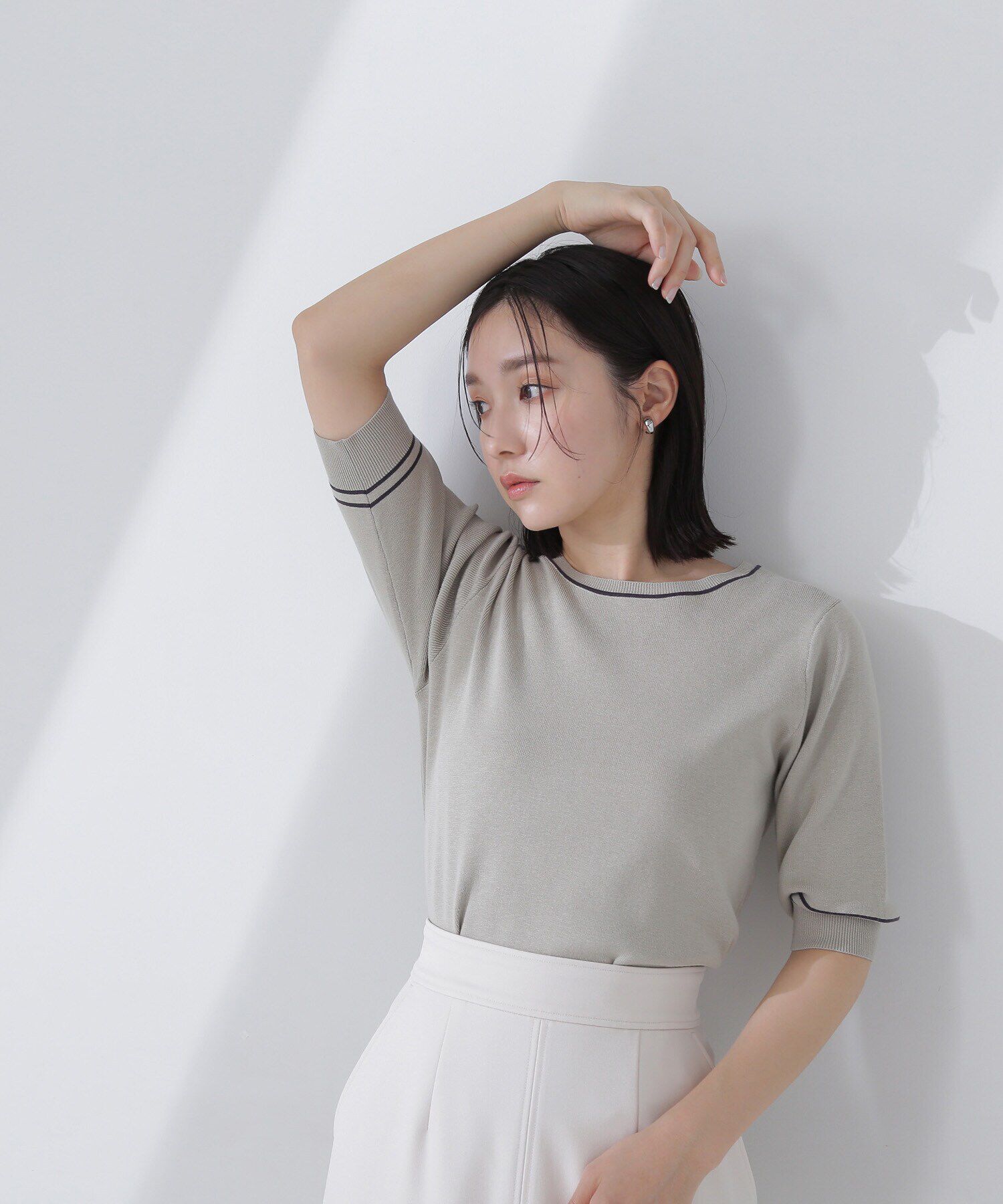  「総針ベーシックシリーズ クルーネックニット」|ニット・セーター|