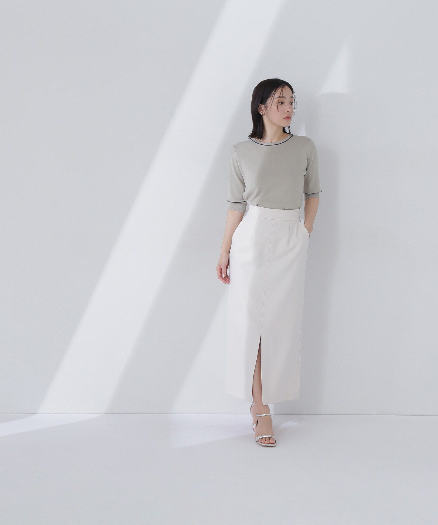  「総針ベーシックシリーズ クルーネックニット」|ニット・セーター|