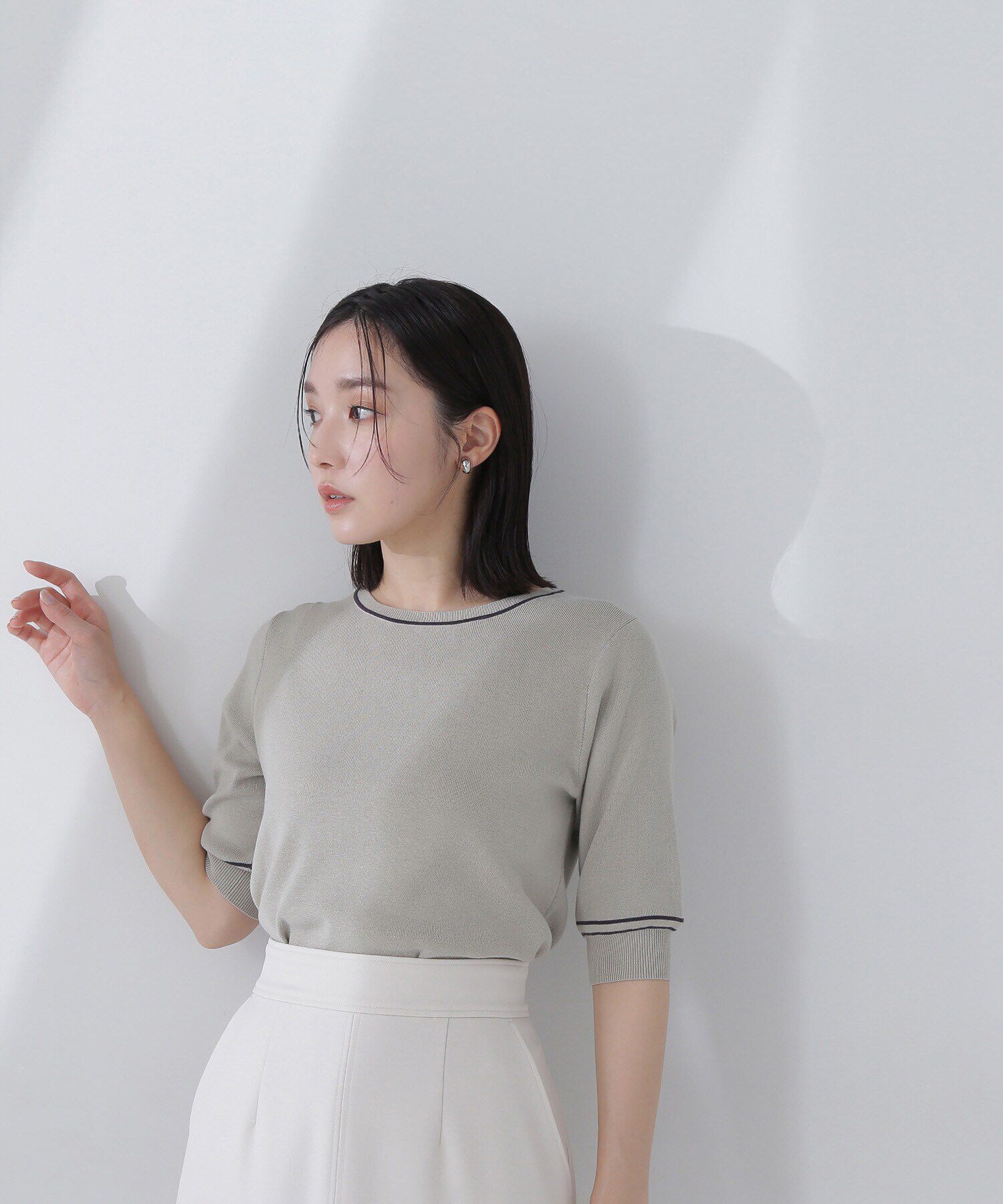  「総針ベーシックシリーズ クルーネックニット」|ニット・セーター|