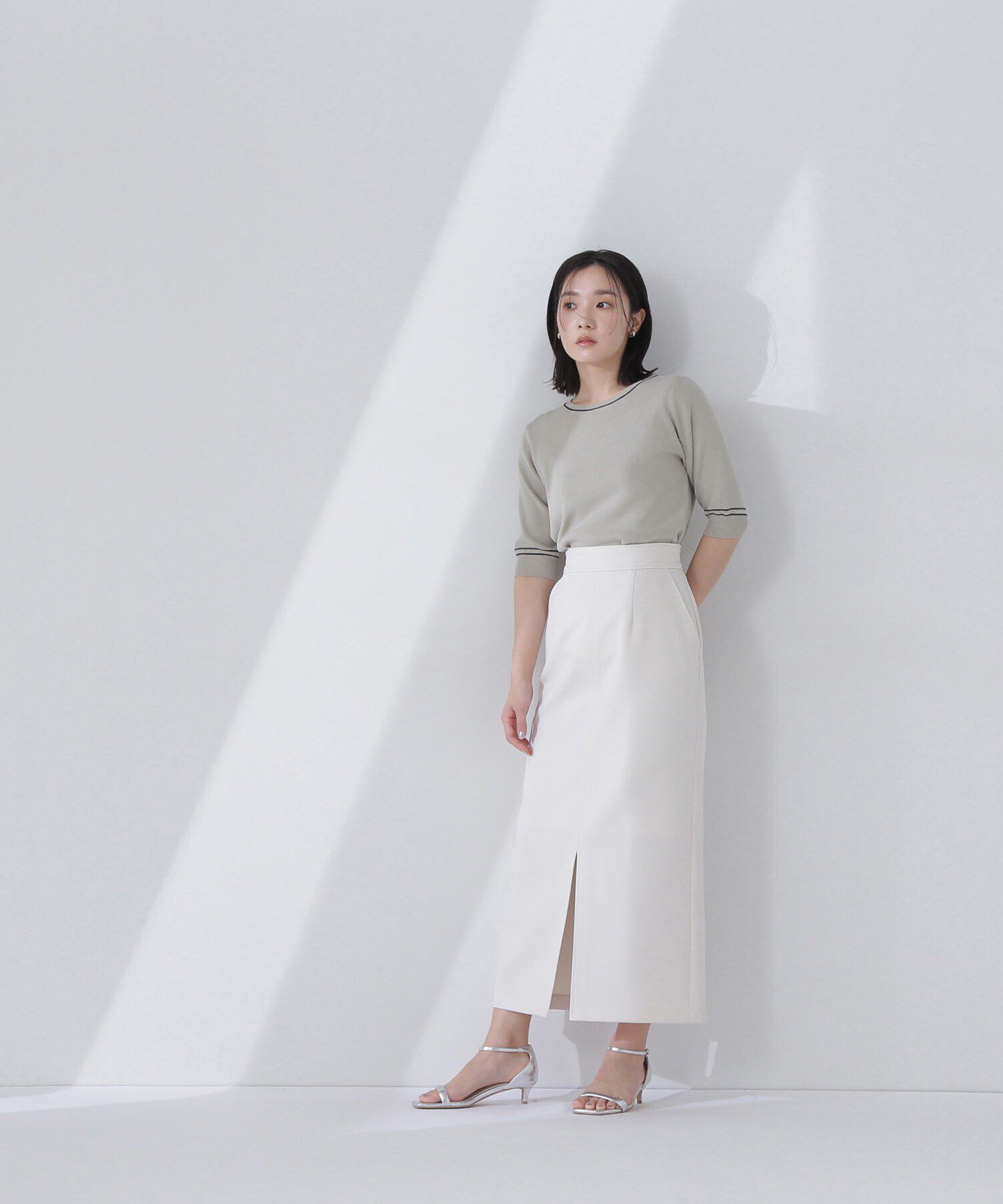  「総針ベーシックシリーズ クルーネックニット」|ニット・セーター|