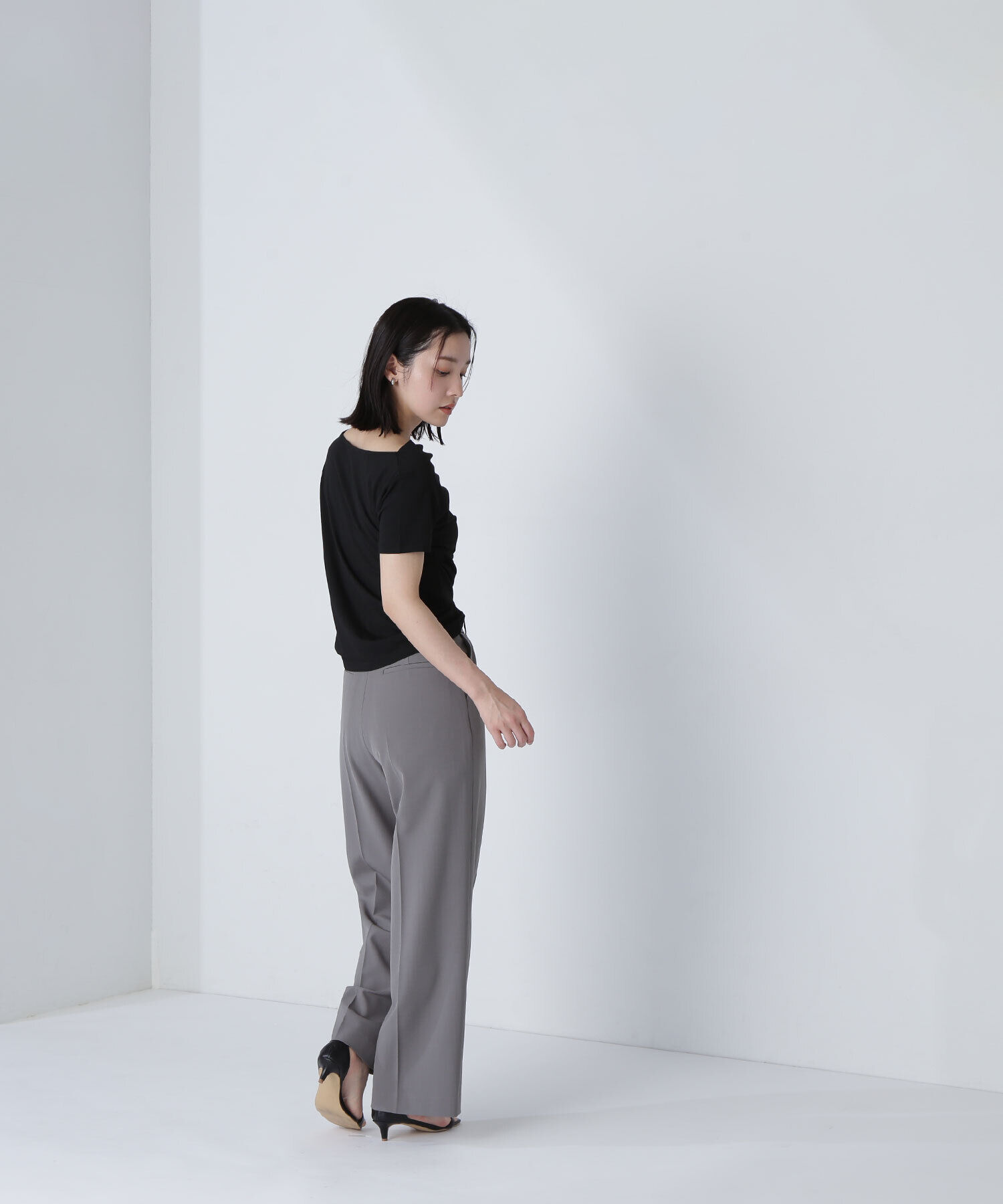  「ドレープデザイントップス」|Tシャツ・カットソー|